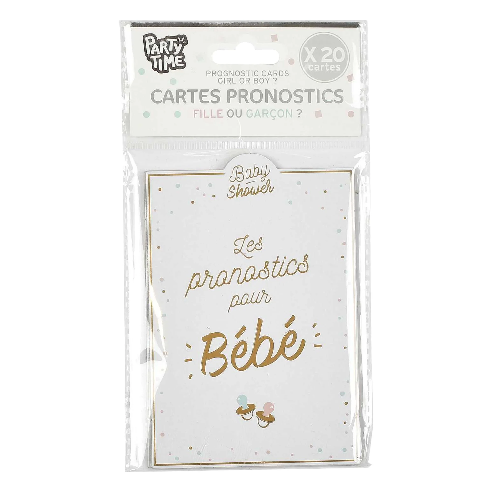 10 cartes de pronostics baby shower