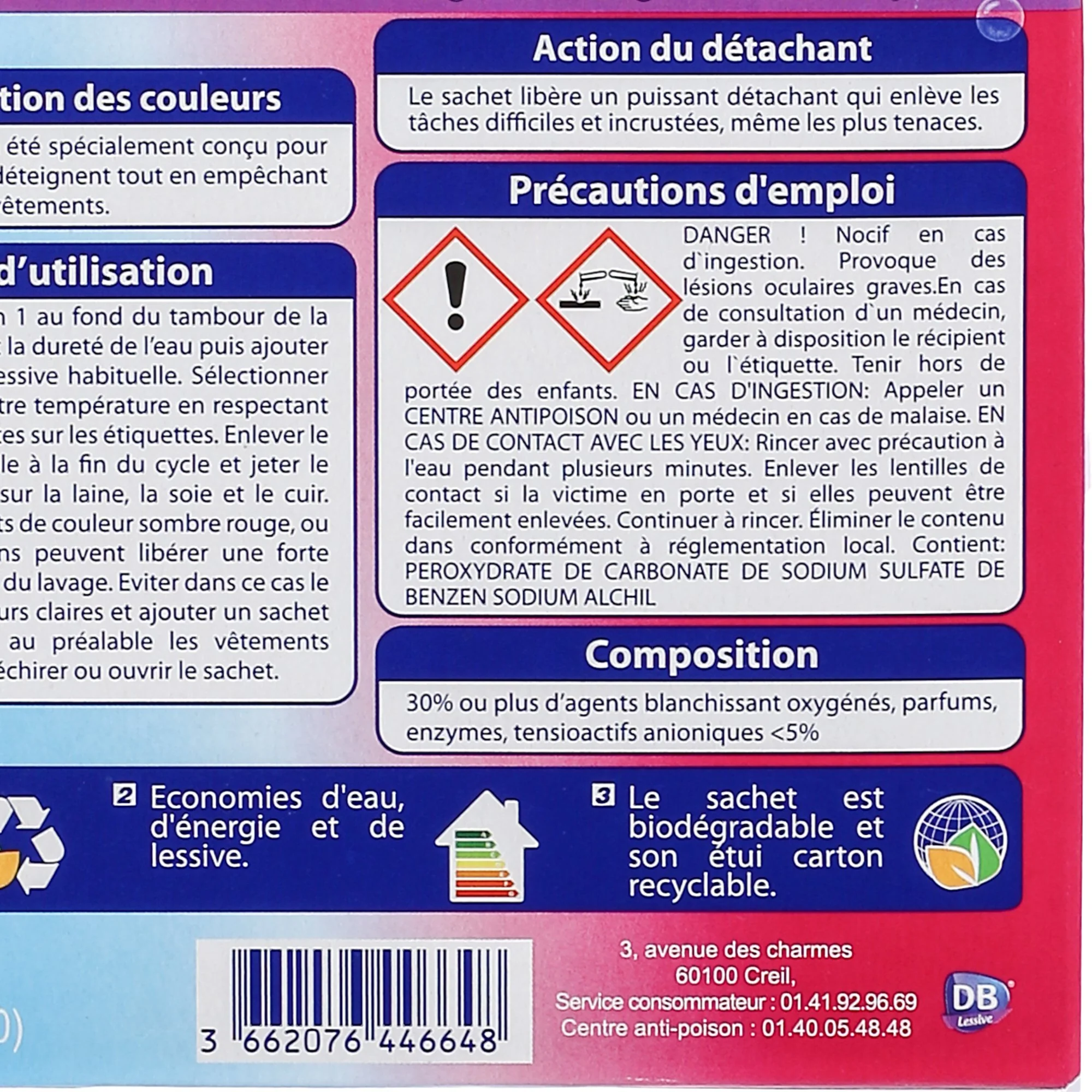 10 sachets détachants + anti transfert de couleur - Image 3