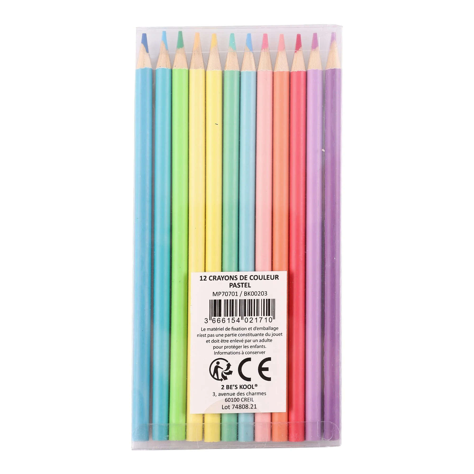 12 crayons de couleur pastel - Image 2