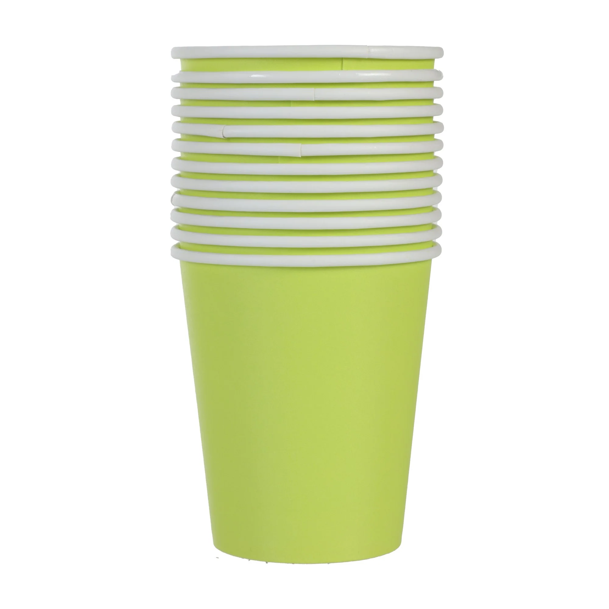 12 gobelets en carton anis