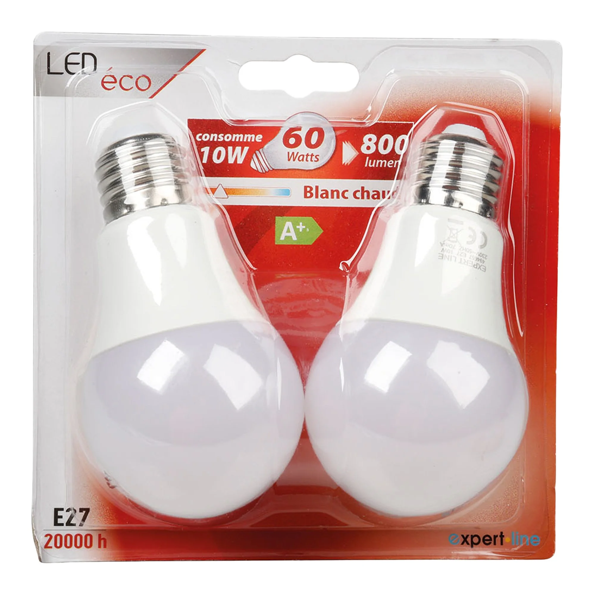 2 ampoules A60 10W E27