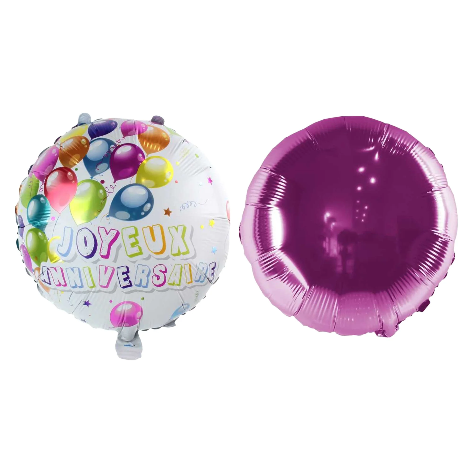 2 ballons métalisés anniversaire 45 cm - Image 3