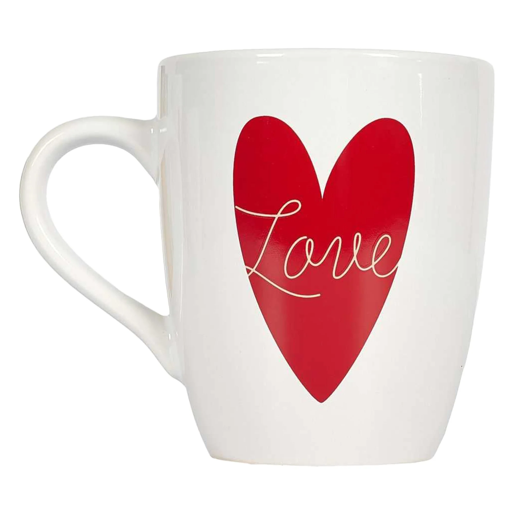 2 Mugs cĂ©ramique 30 cl cĆur avec anse - Image 2