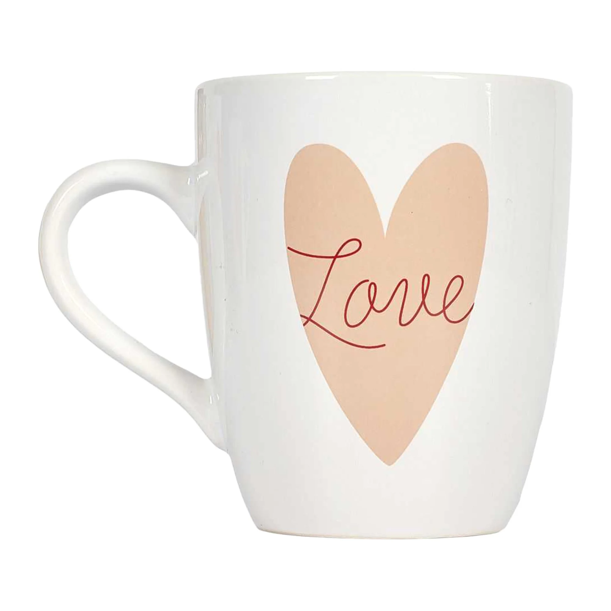 2 Mugs cĂ©ramique 30 cl cĆur avec anse - Image 3
