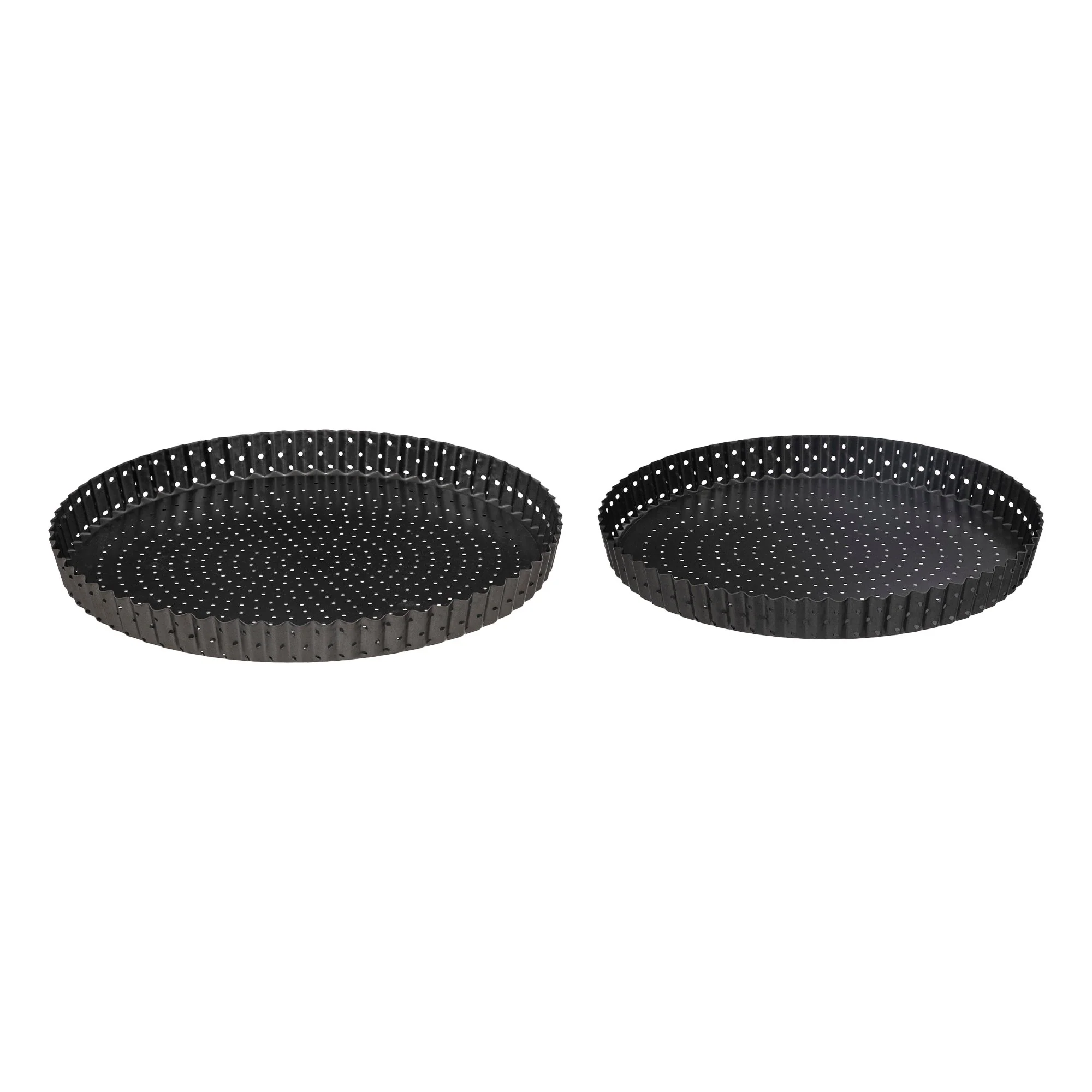 2 plats à tarte fond amovible