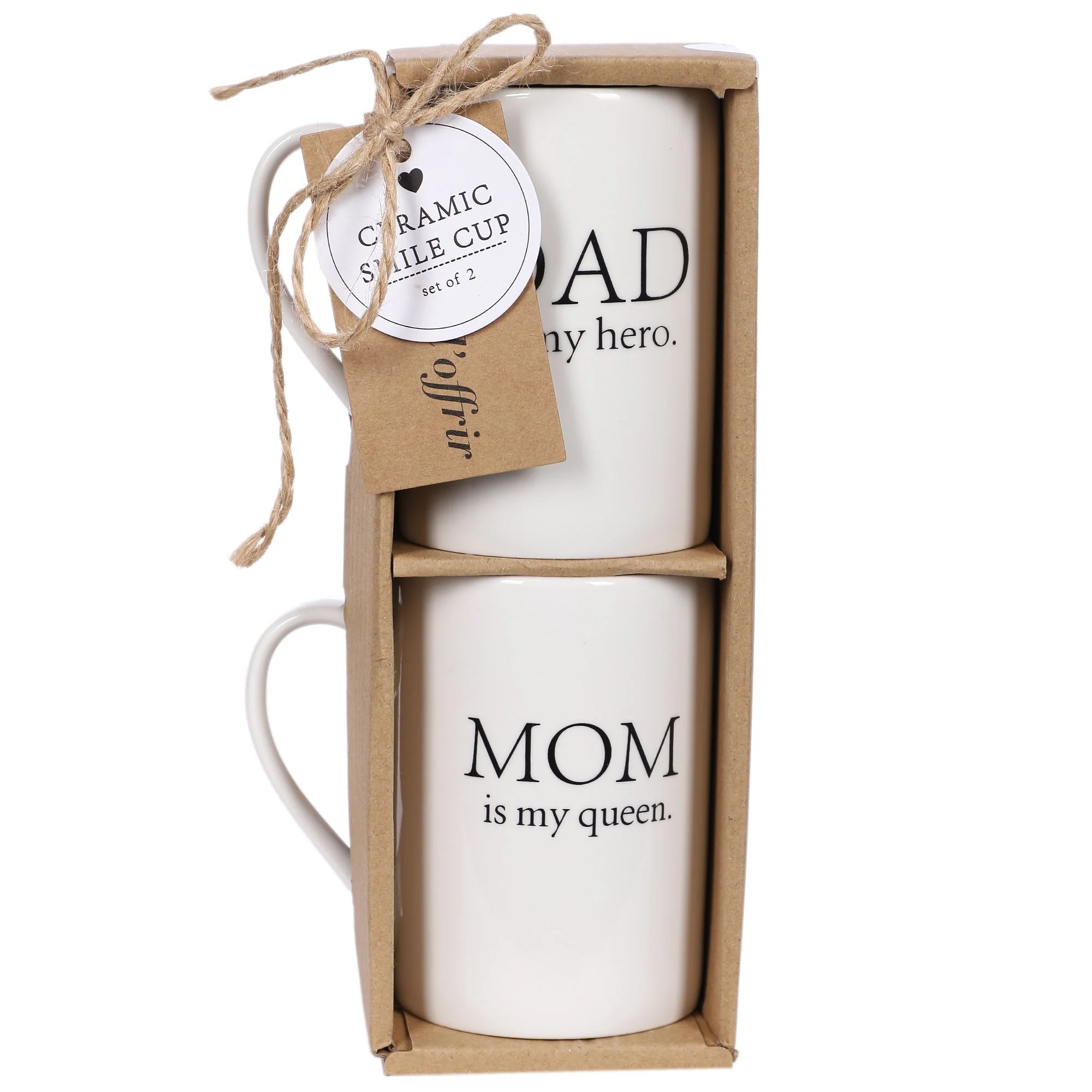 2 tasses en céramique - Blanc - Image 4