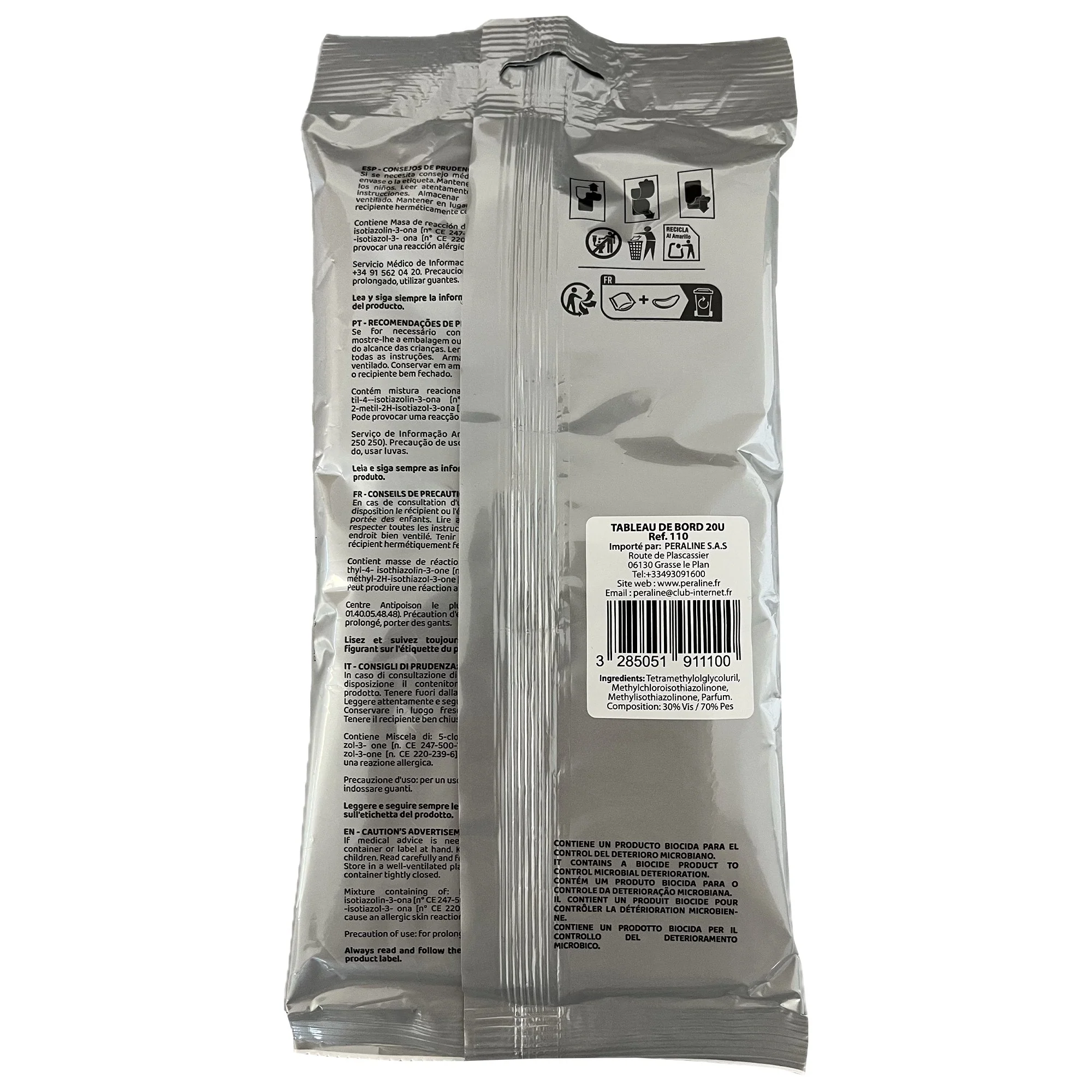 20 lingettes nettoyante pour plastique intérieur et tableau de bord - Image 3