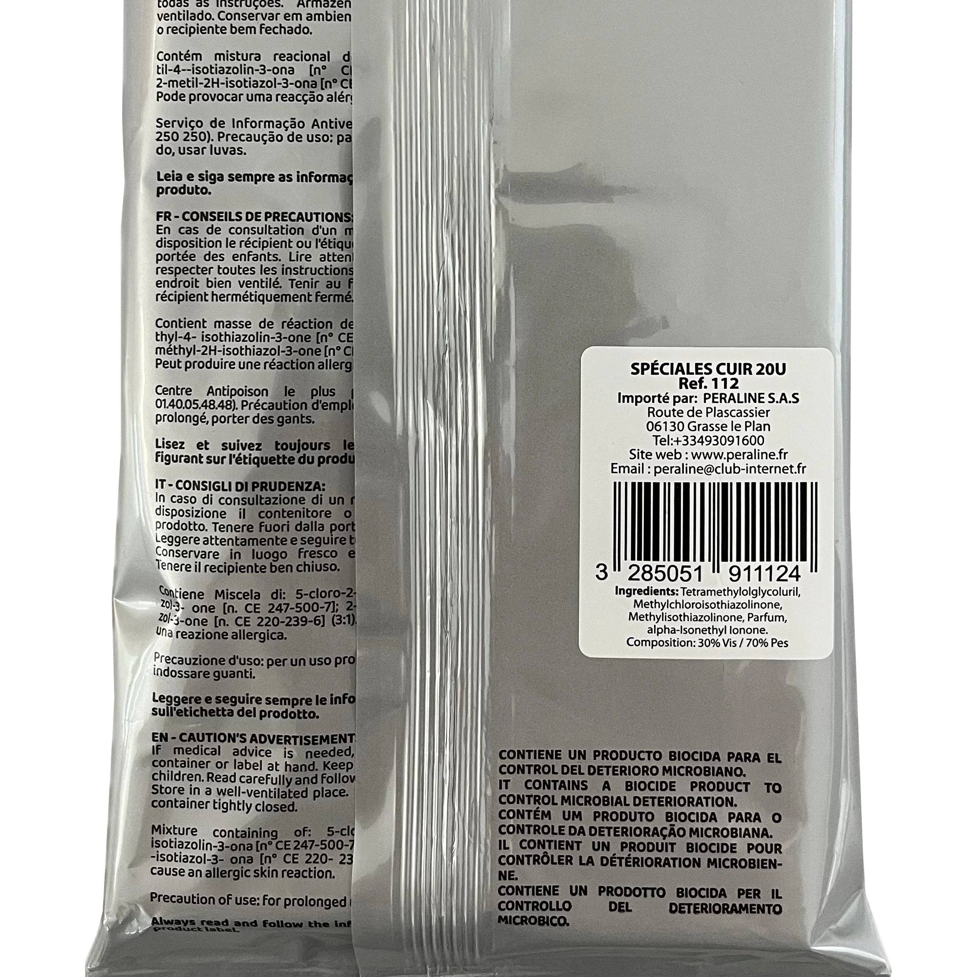 20 lingettes nettoyantes voiture pour cuir - Image 3