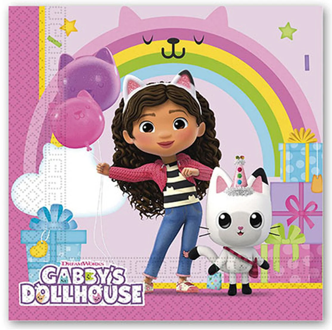 20 serviettes 2 plis Gabby's dollhouse