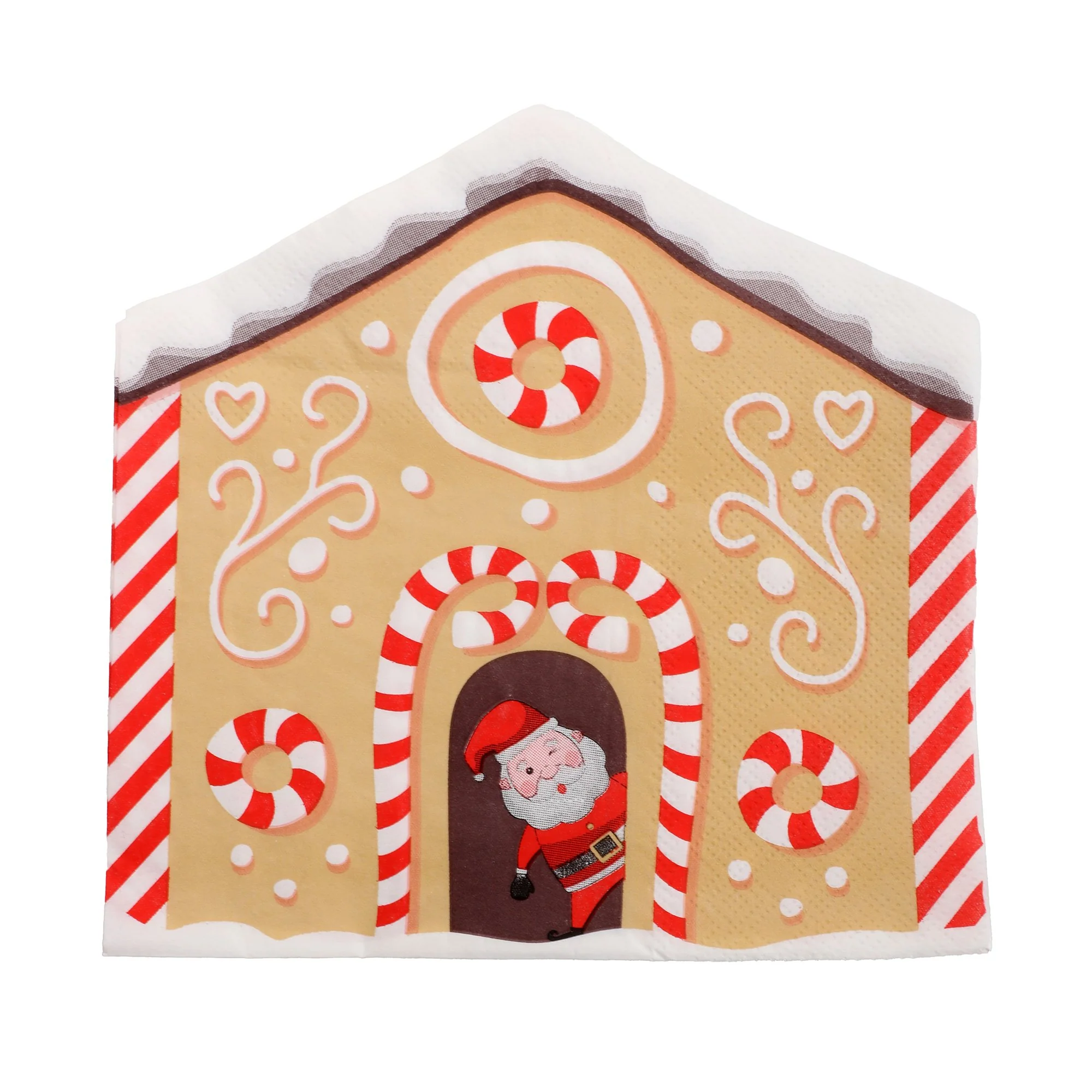 20 serviettes de Noël - Marron - Image 2