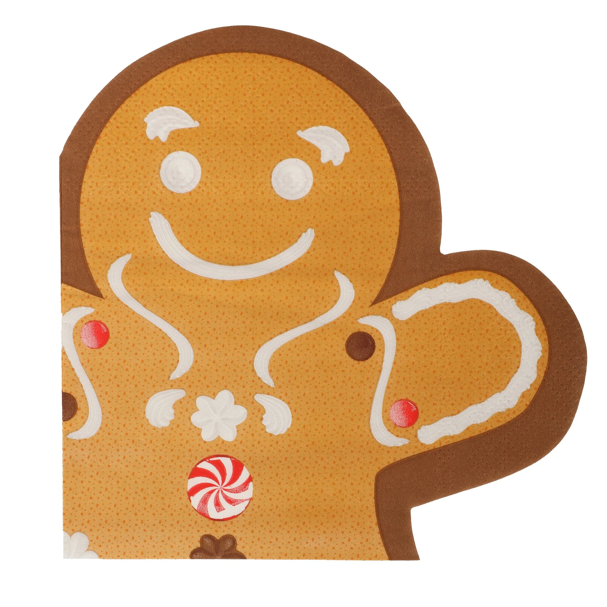 20 serviettes de Noël - Marron - Image 4