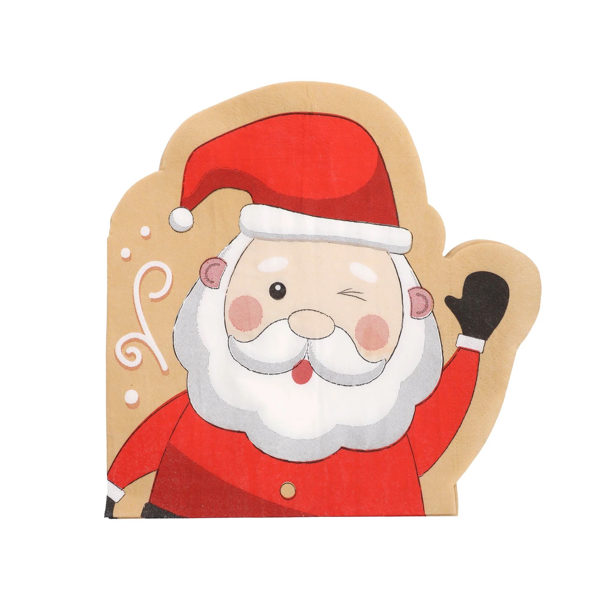 20 serviettes de Noël - Rouge - Image 2