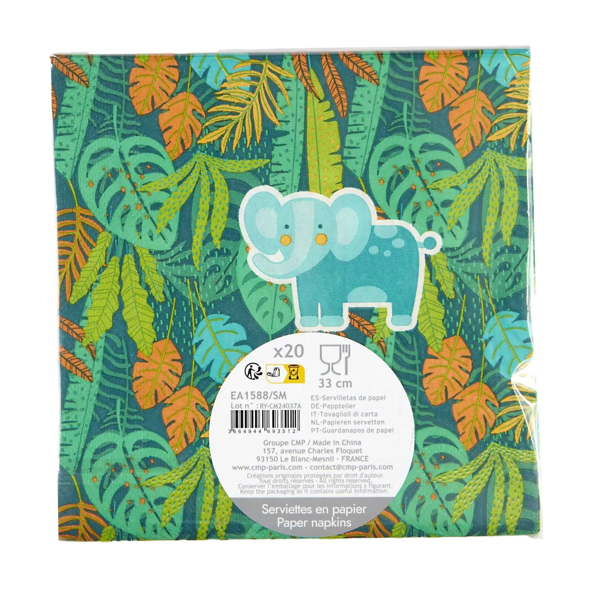 20 serviettes en papier Lion - Image 2