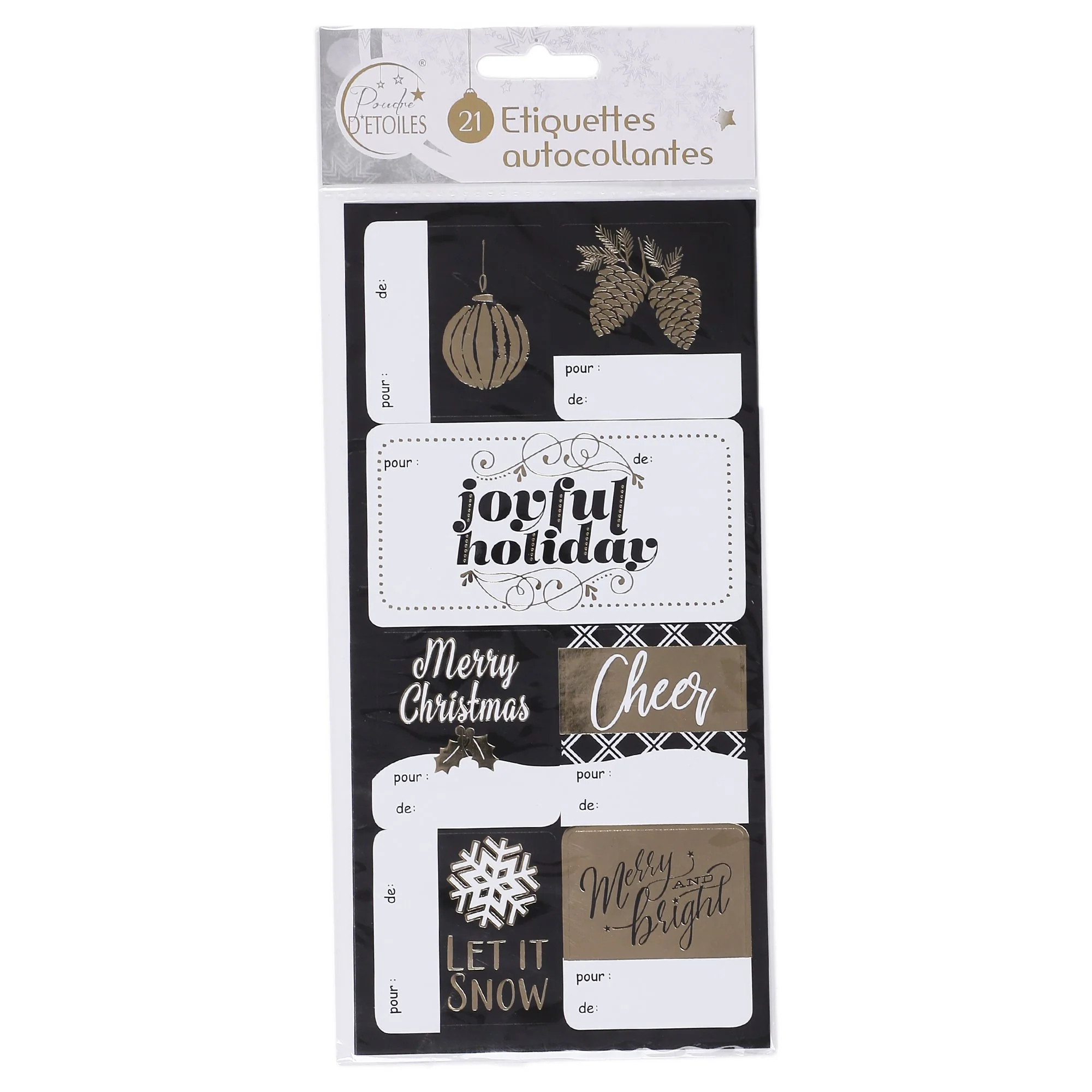 21 étiquettes autocollantes de Noël - Image 4