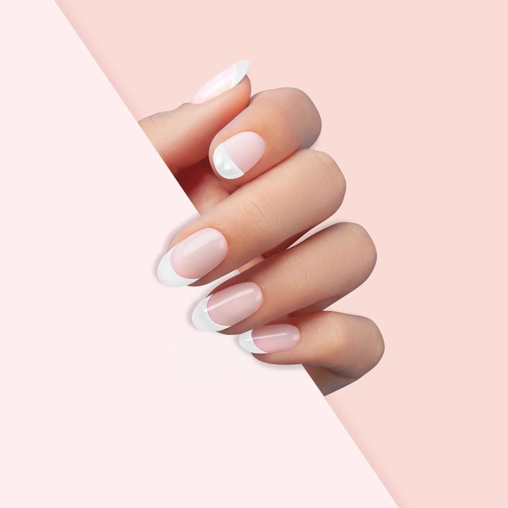 24 Stickers ongles Gel UV French Manucure - Image 2