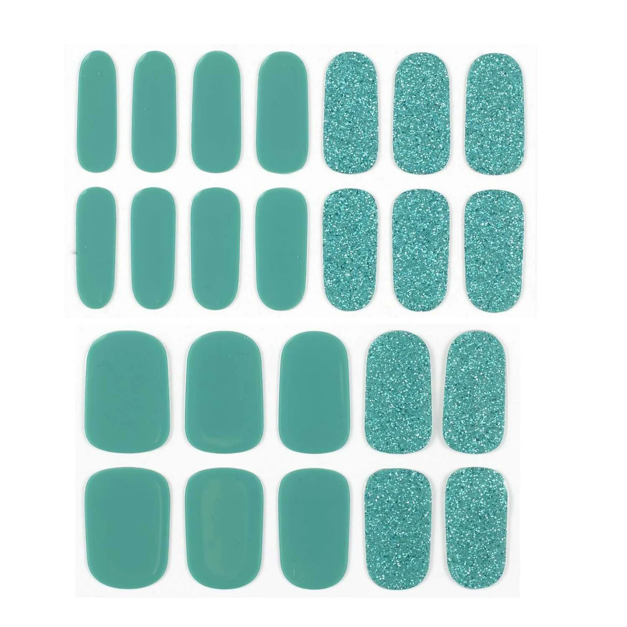 24 Stickers ongles Gel UV Pailletés - Image 6