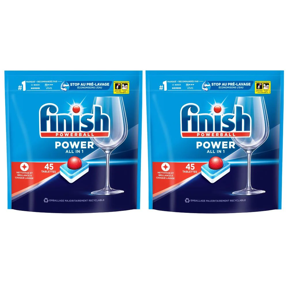2x45 tablettes lave vaisselle All in 1