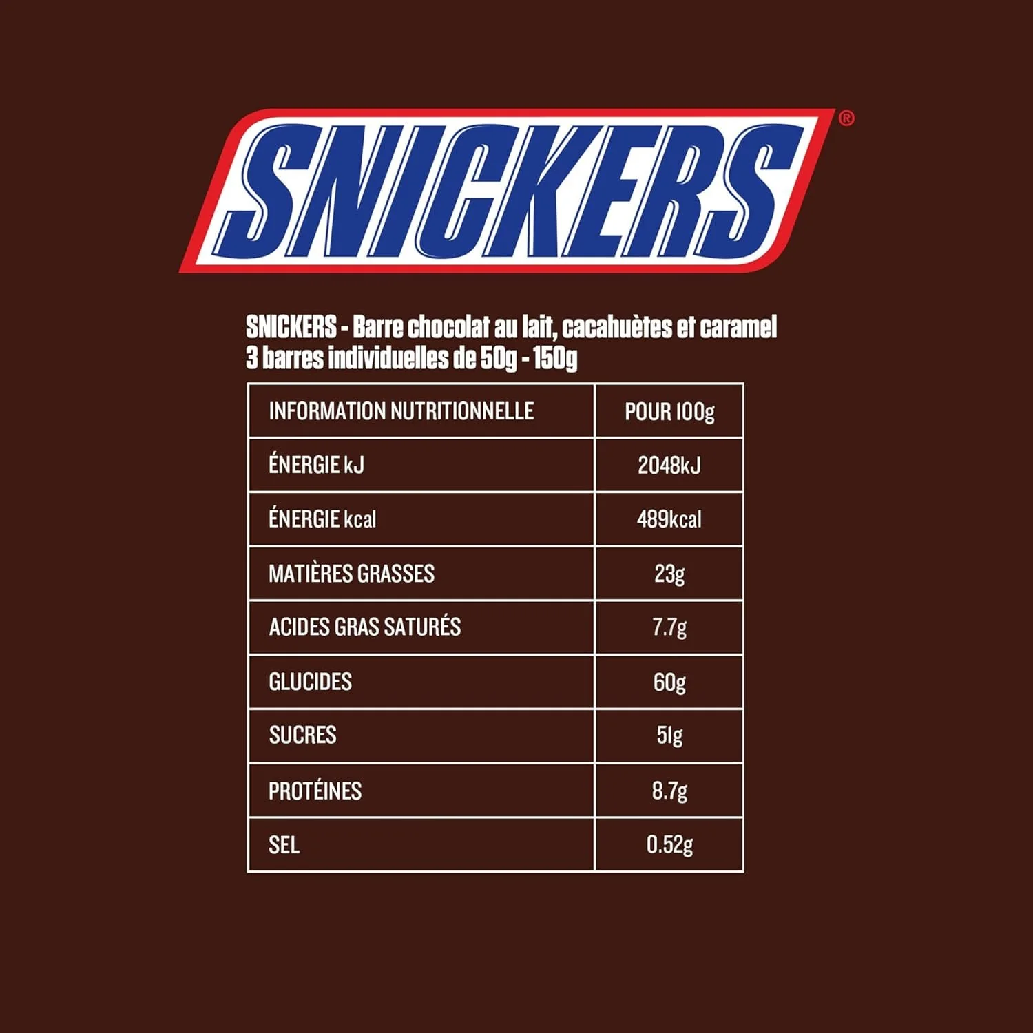 3 barres chocolatées cacahuÚtes - Image 3