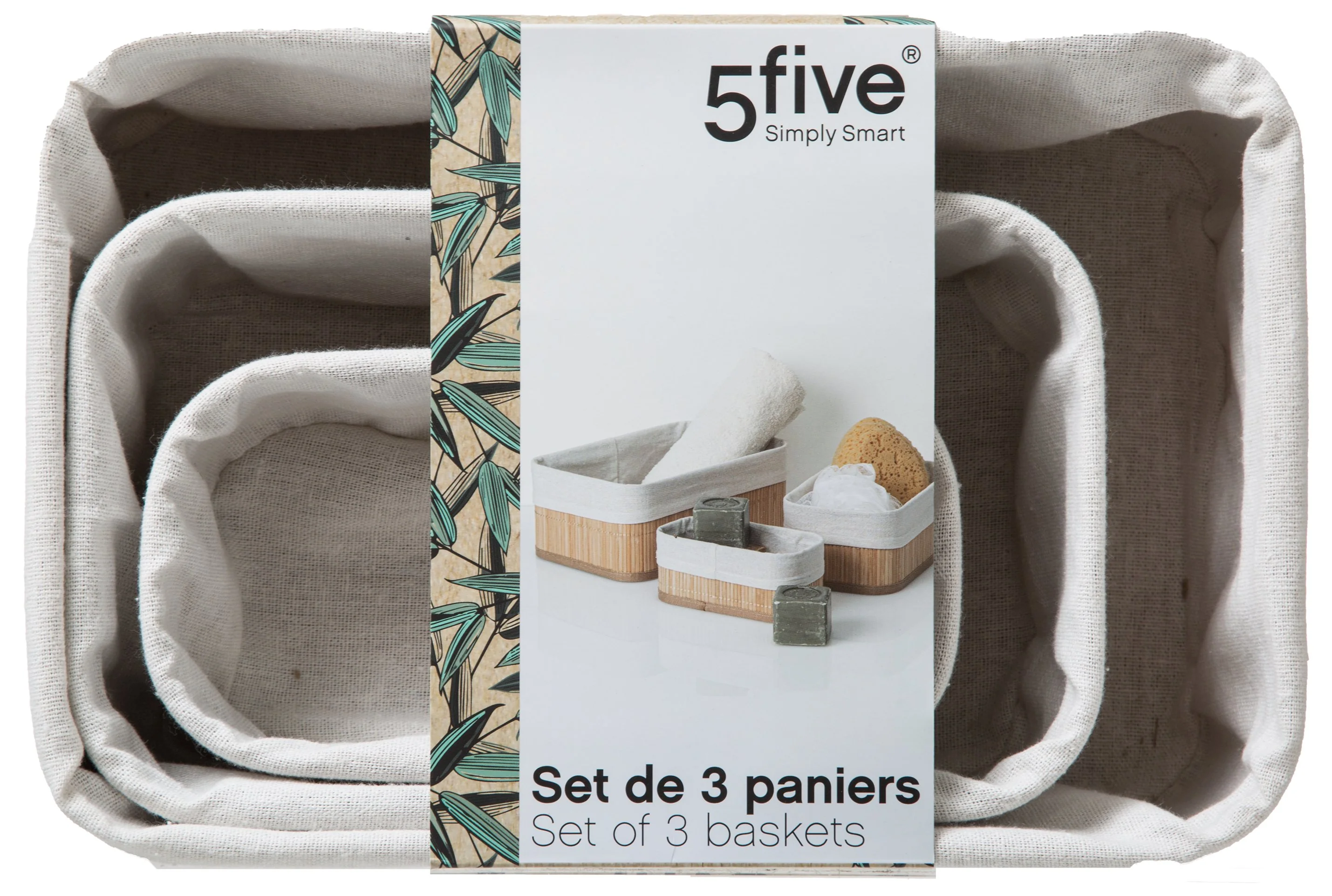 3 paniers rectangles bambou - Image 4