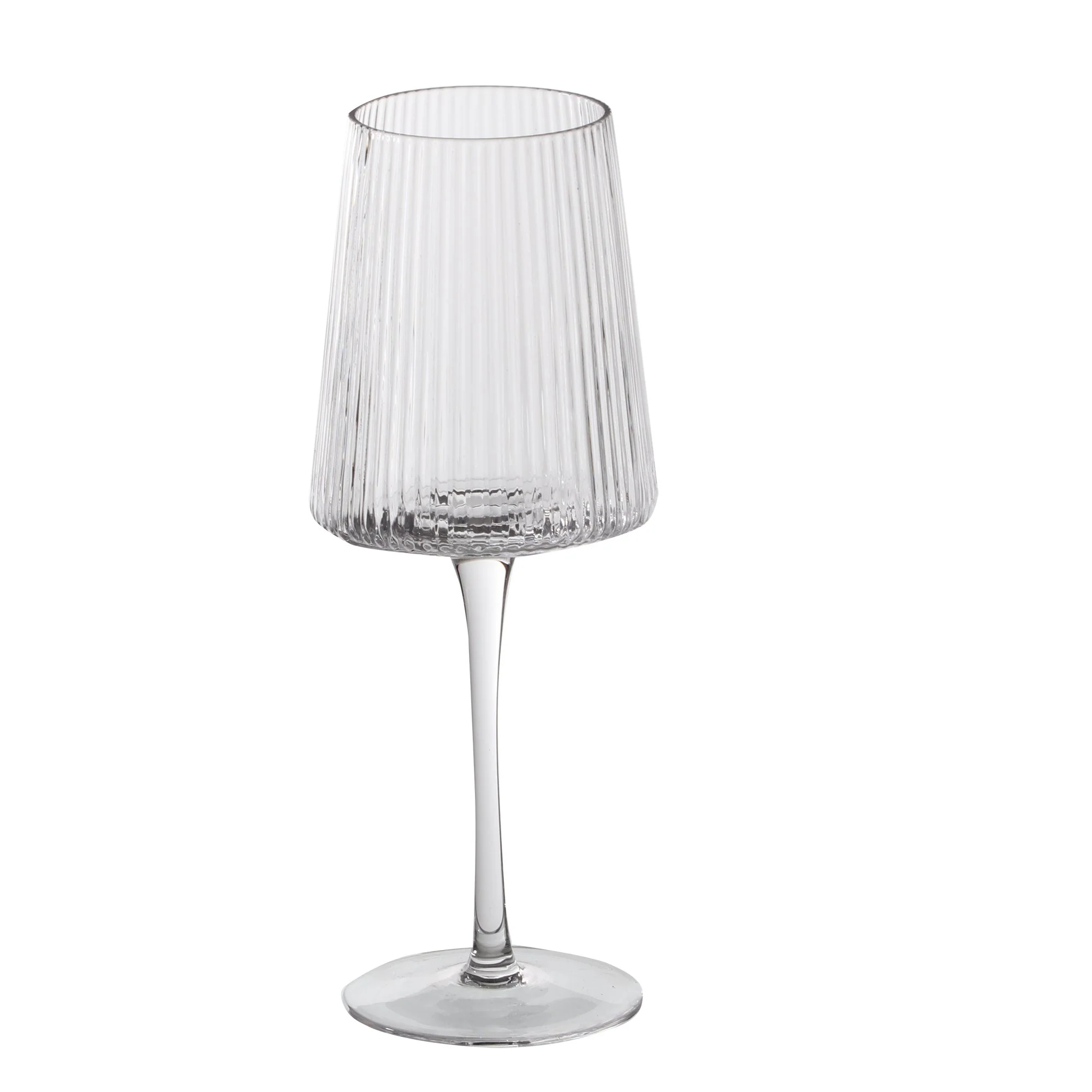 3 verres à pieds striés - Image 3