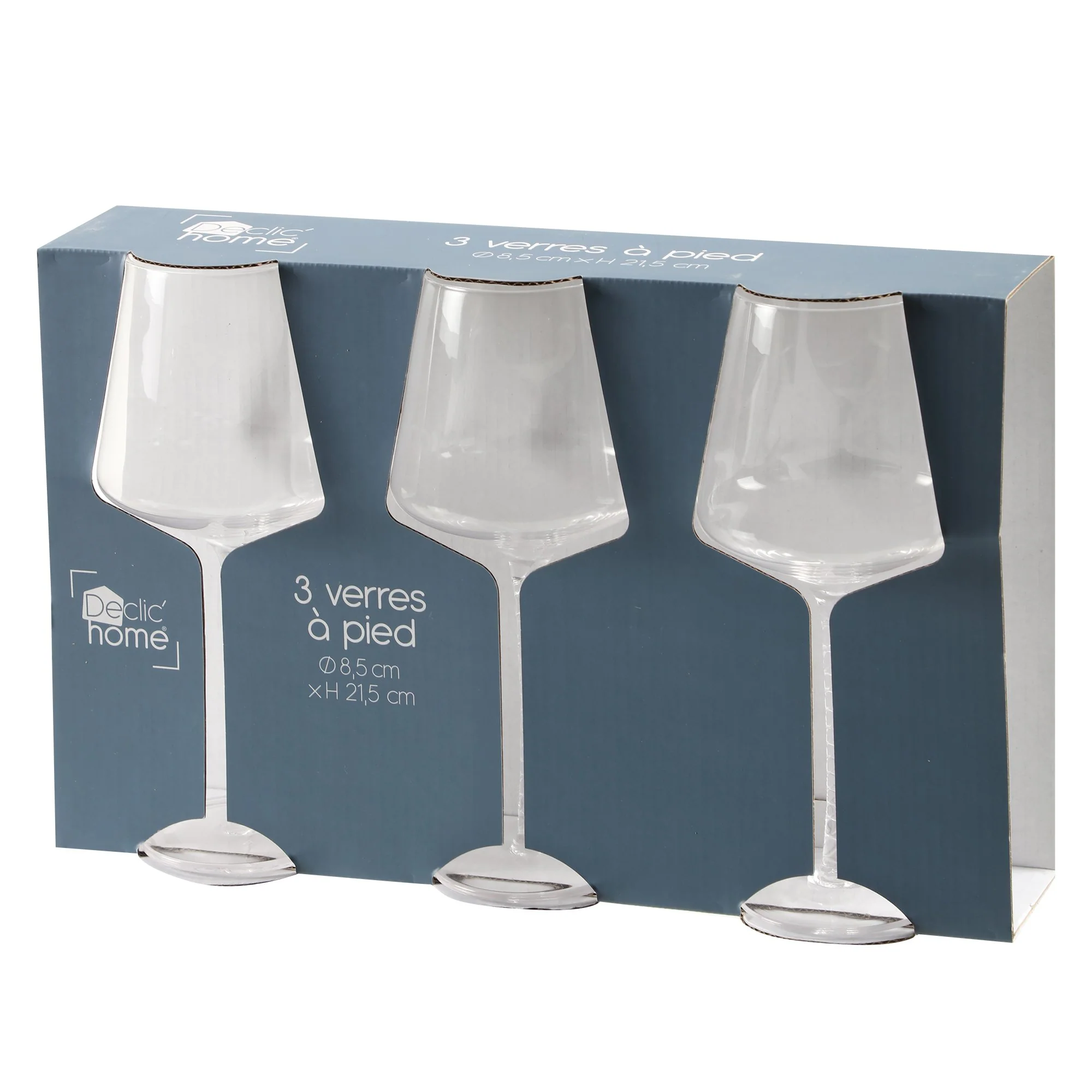 3 verres à vin pied torsadé - Image 4