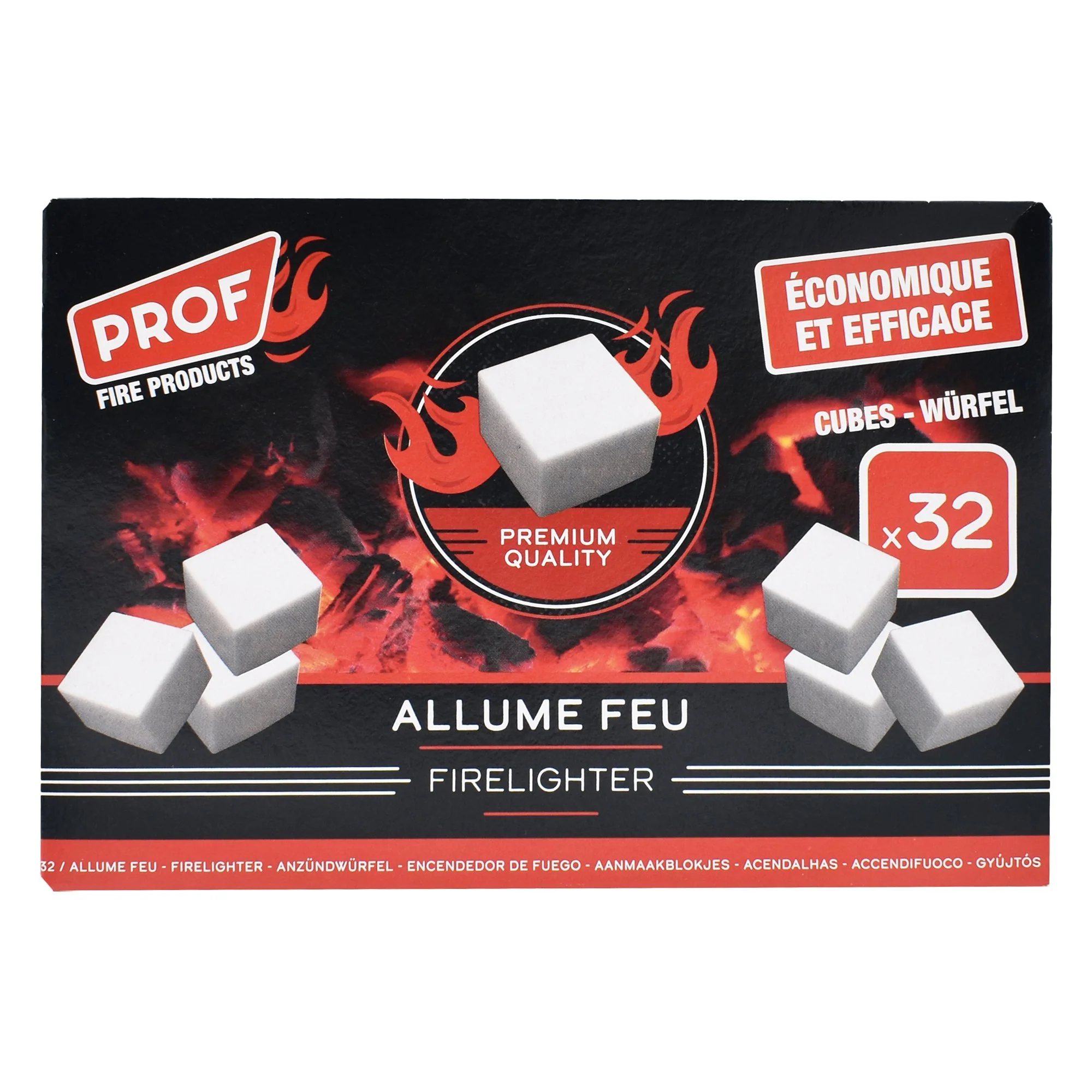 32 cubes allume feu kérosène