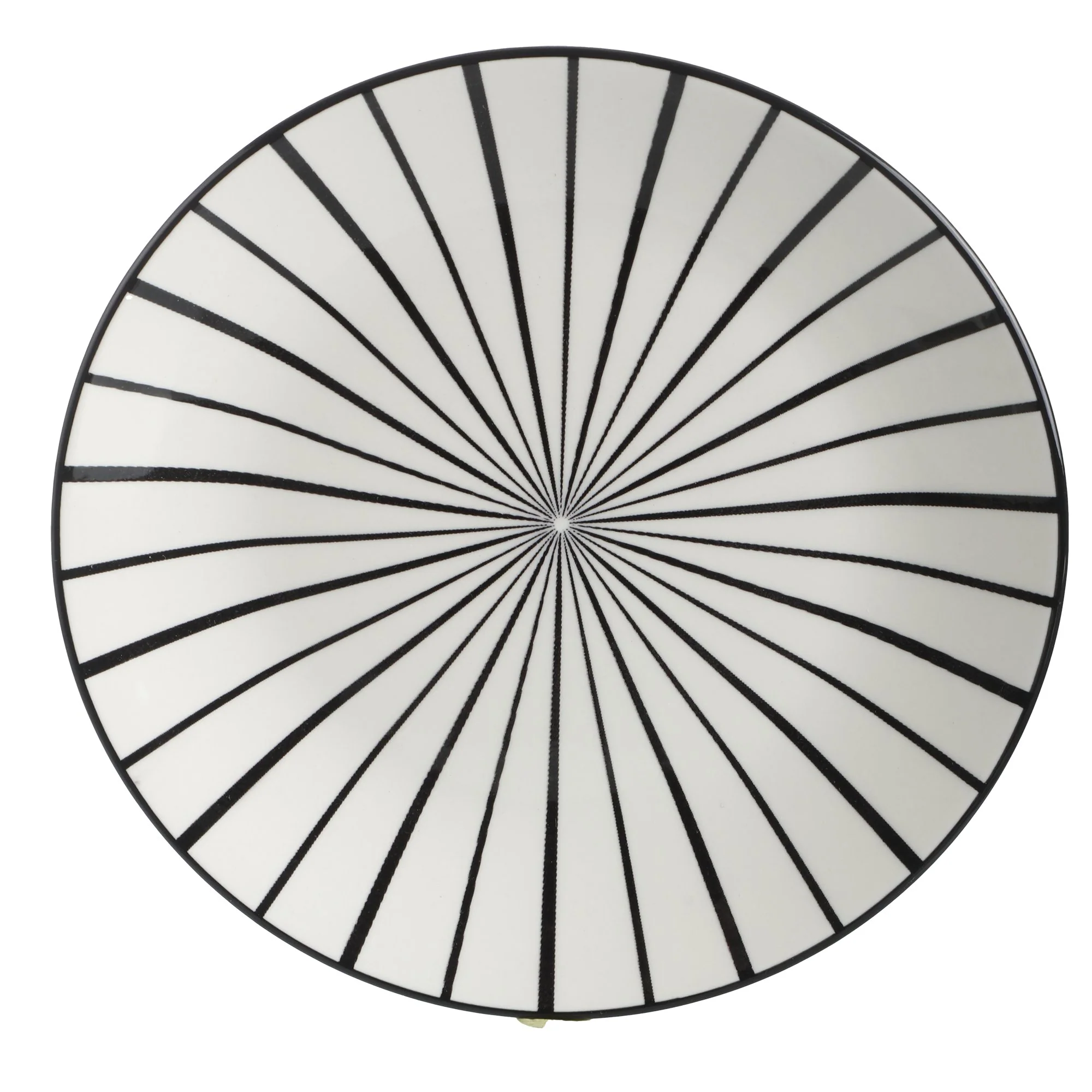 Lot de 4 assiettes à dessert motif géométrique 19cm - Blanc - Image 3