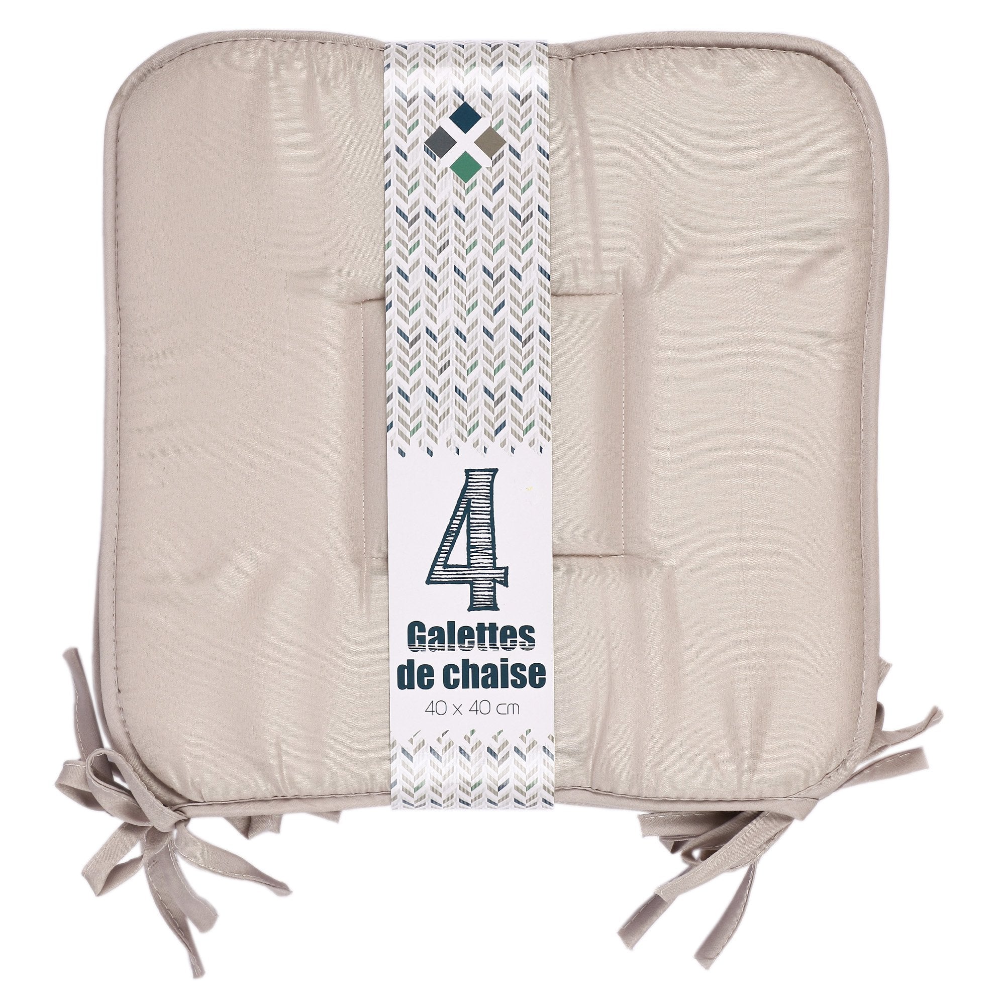 4 galettes de chaise  - Gris - Image 3