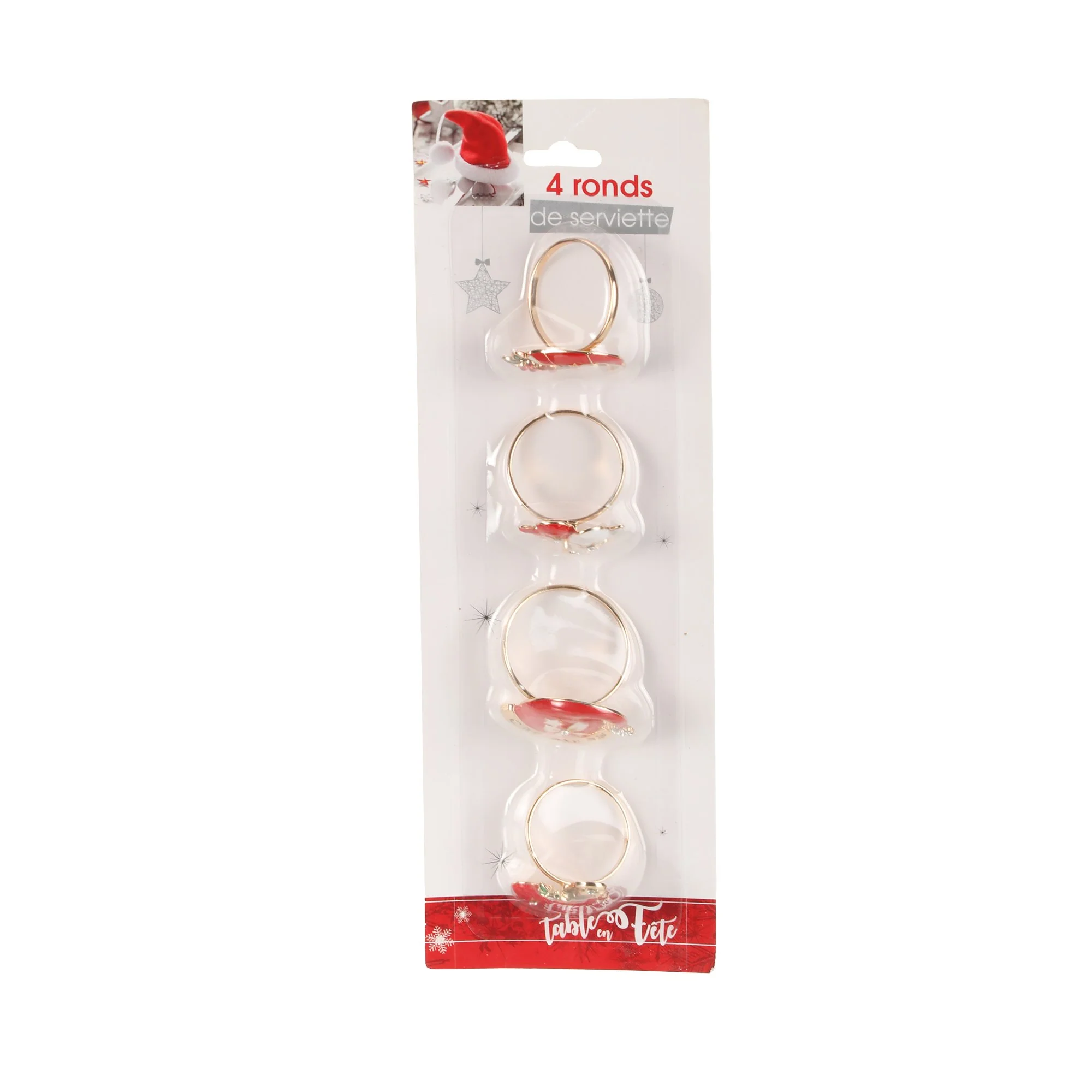 4 ronds de serviette de Noël - Image 6