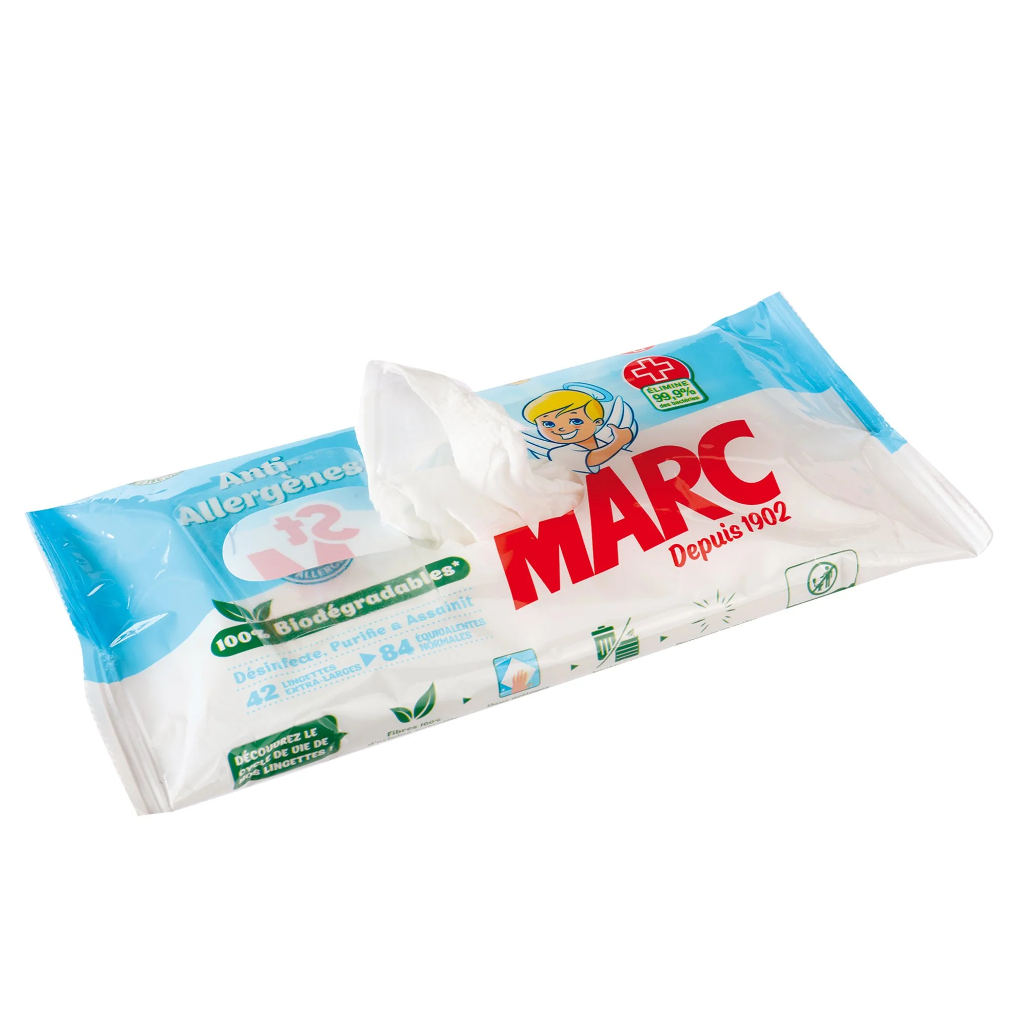 42 lingettes extra-larges anti-allergènes - Image 3