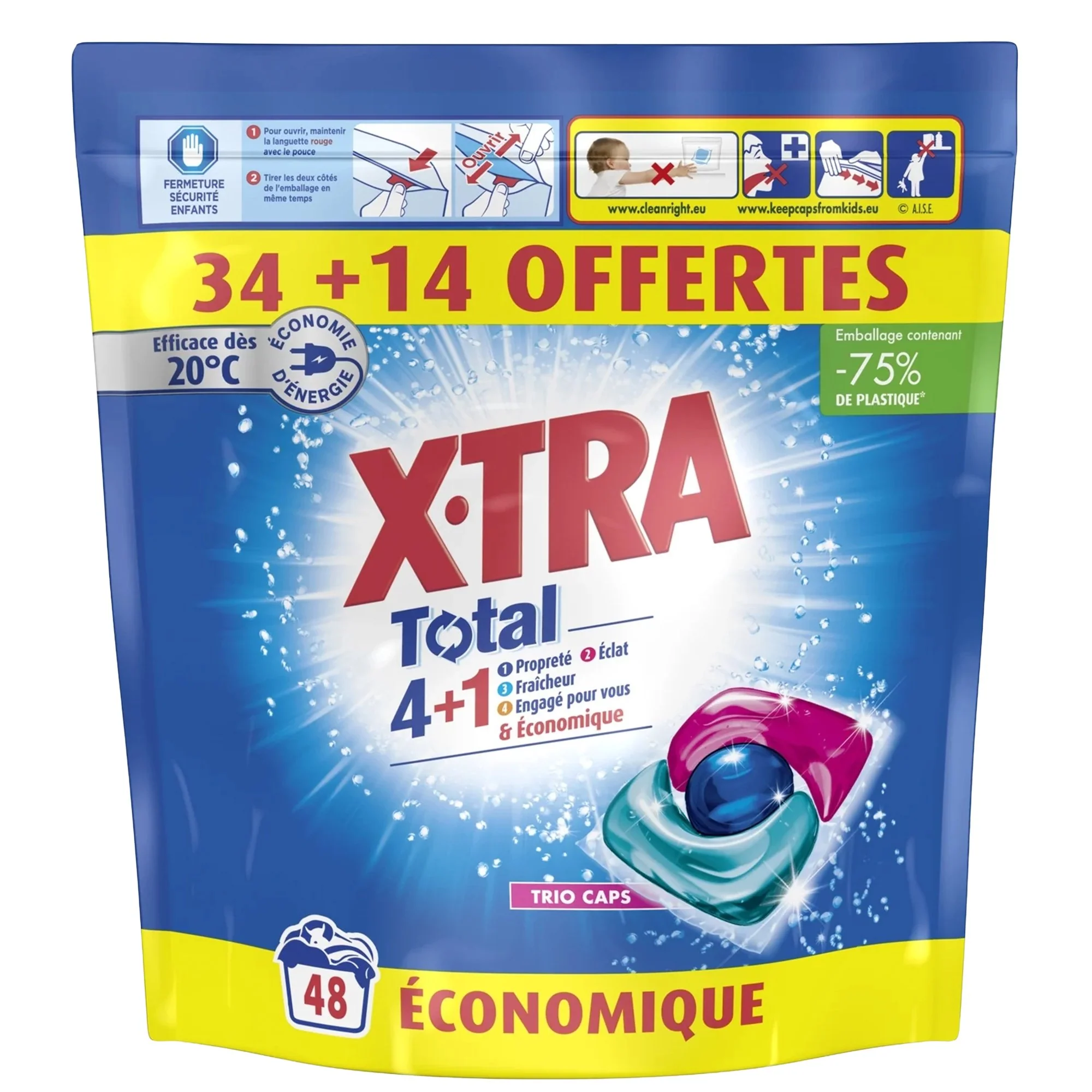 48 capsules lessive