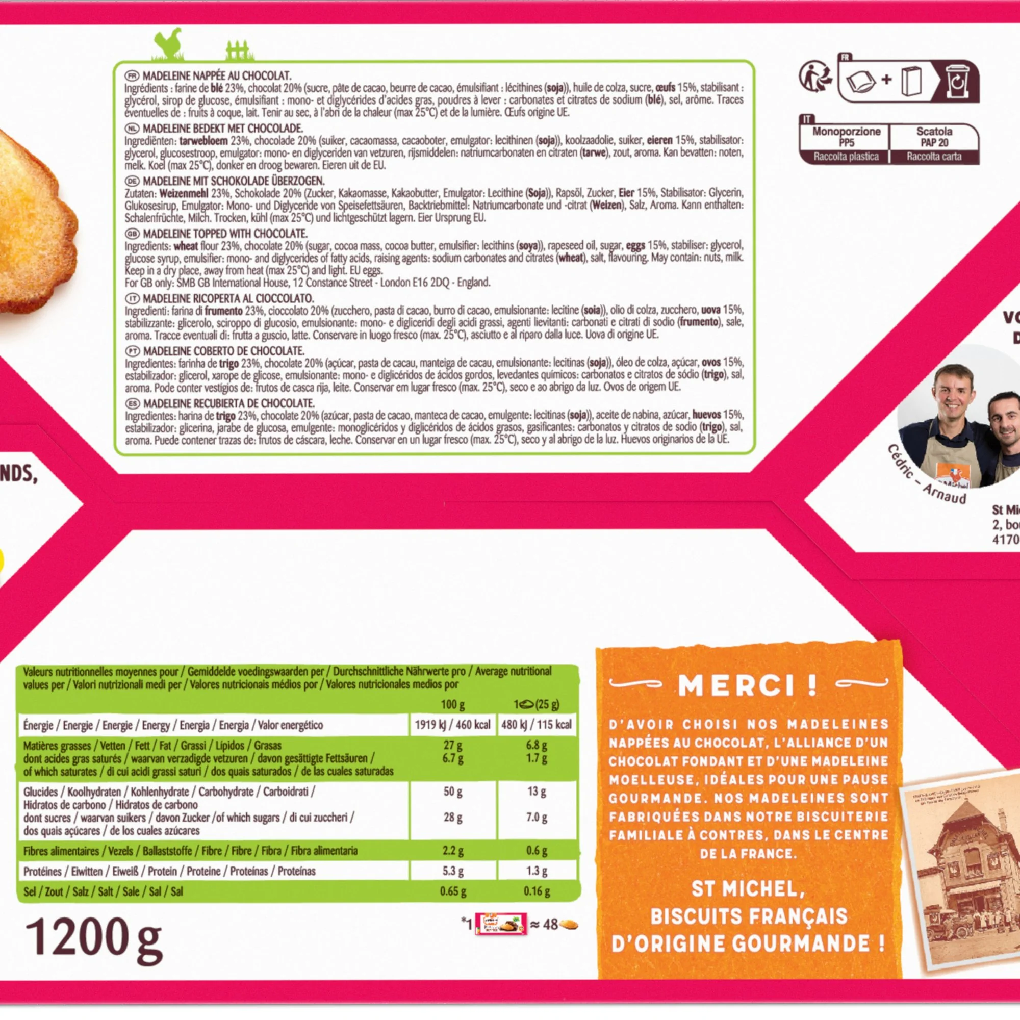 48 madeleines nappées chocolat - Image 3