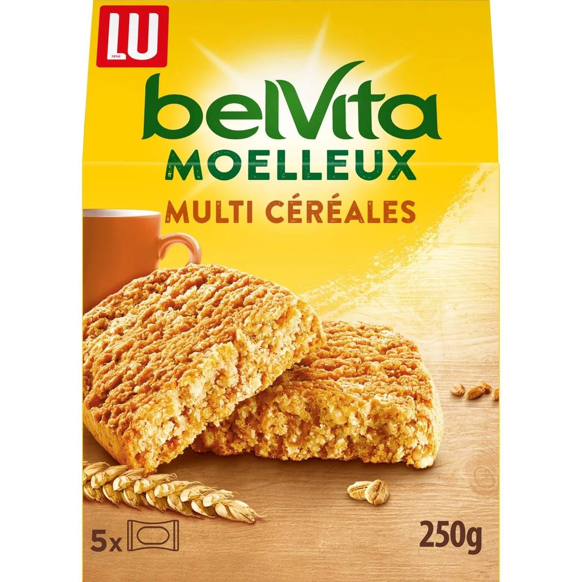 5 biscuits moelleux aux céréales nature