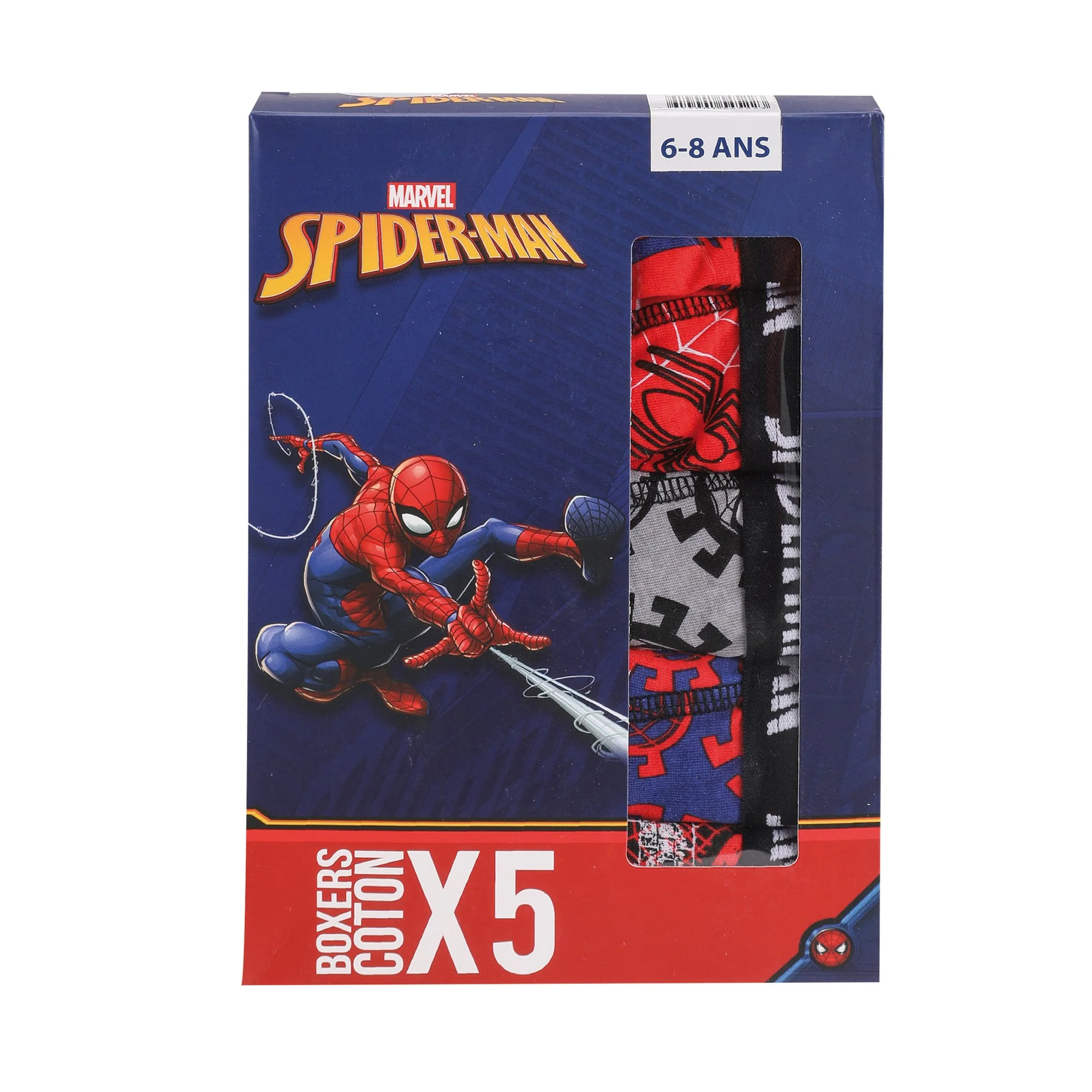 5 boxers en coton Spiderman - Image 2