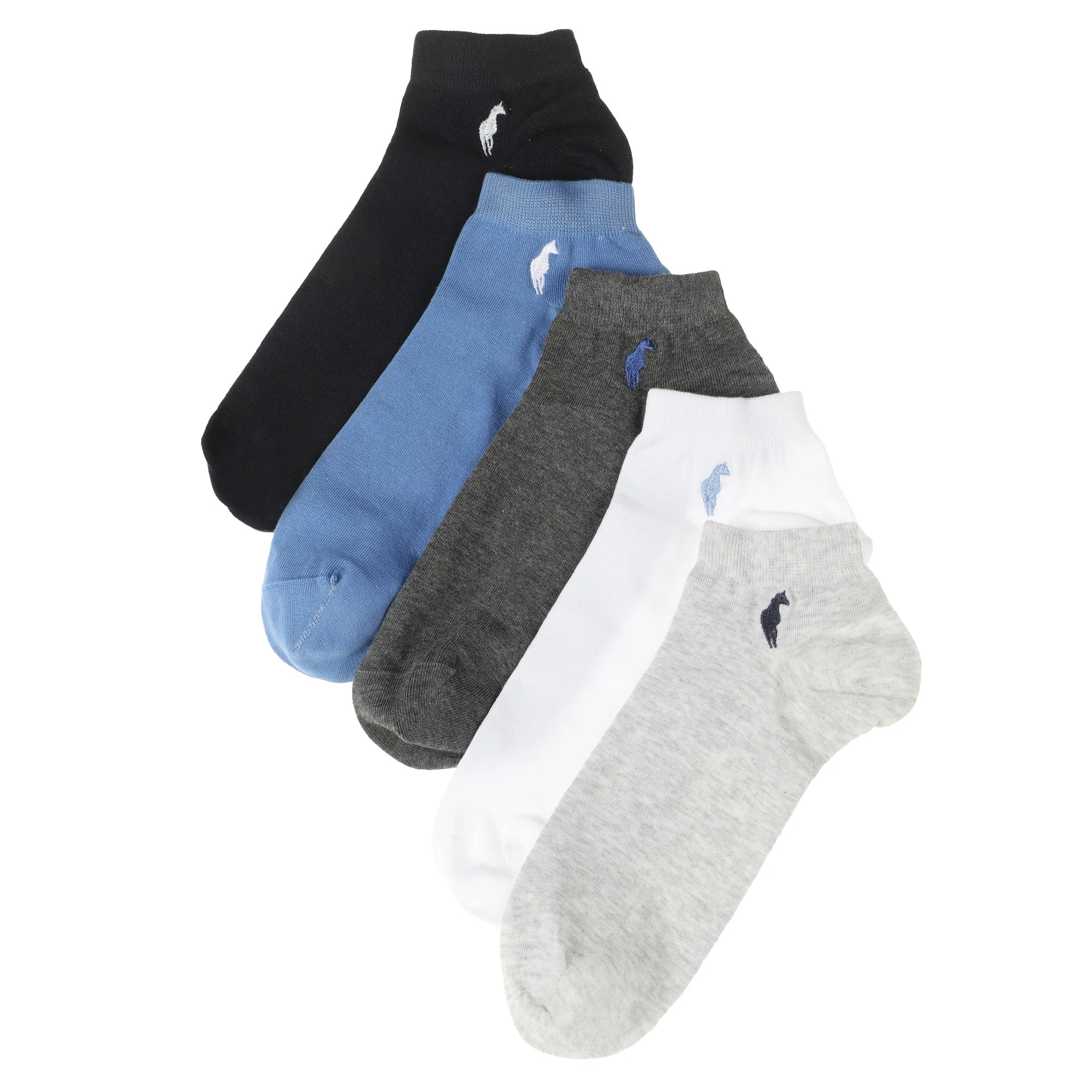5 paires de chaussettes courtes brodées - Image 3
