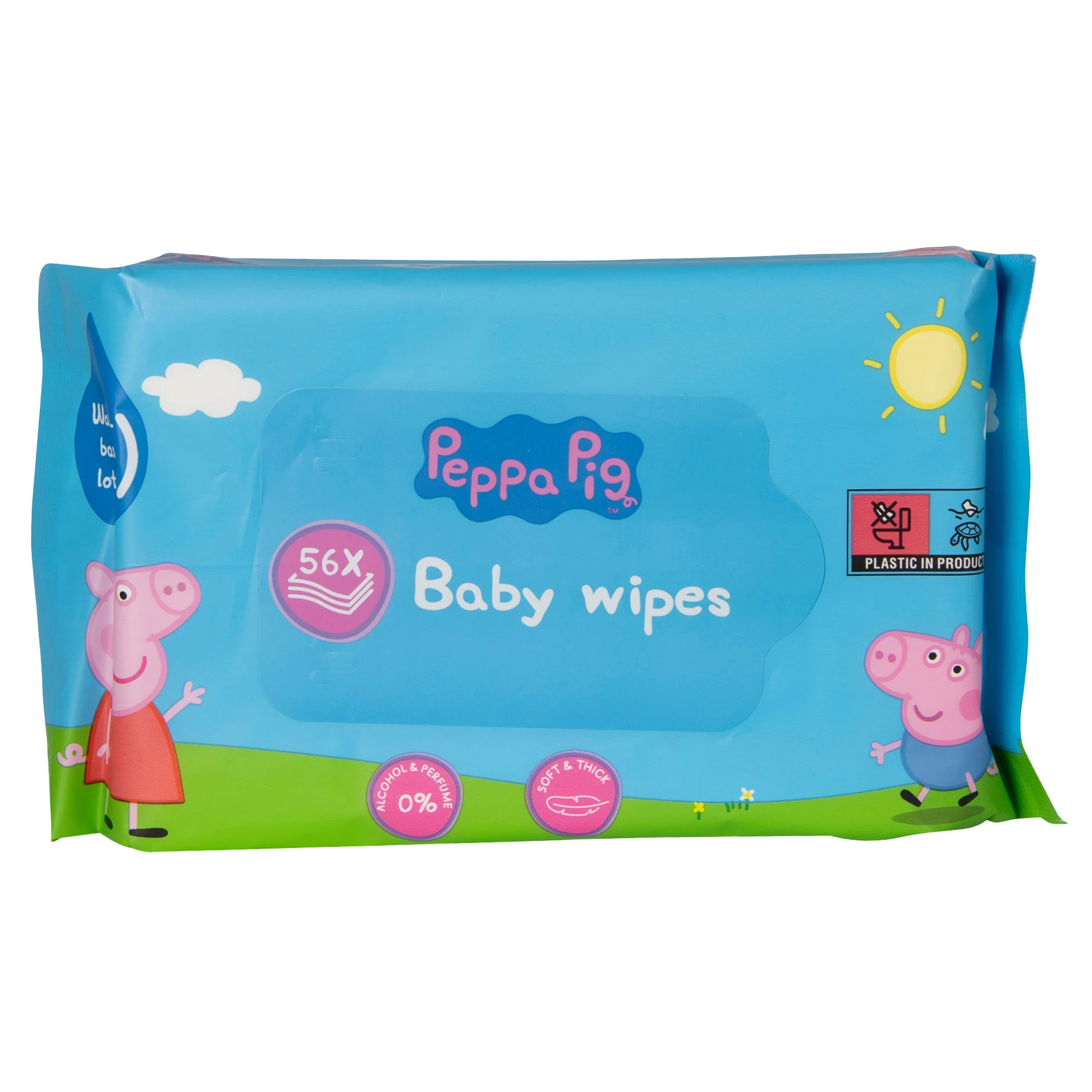50 lingettes papier toilette humide Peppa Pig