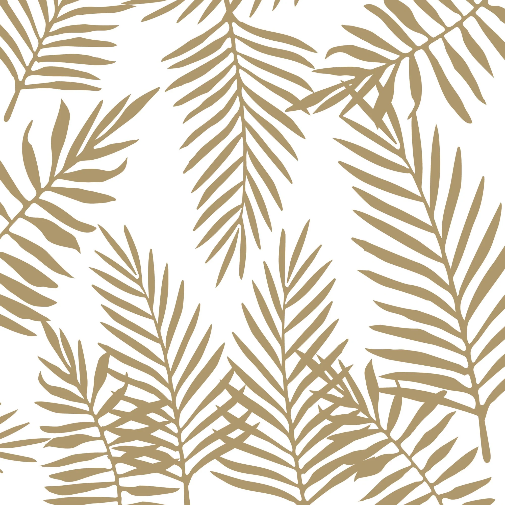 50 serviettes en ouate gold palm - Image 2