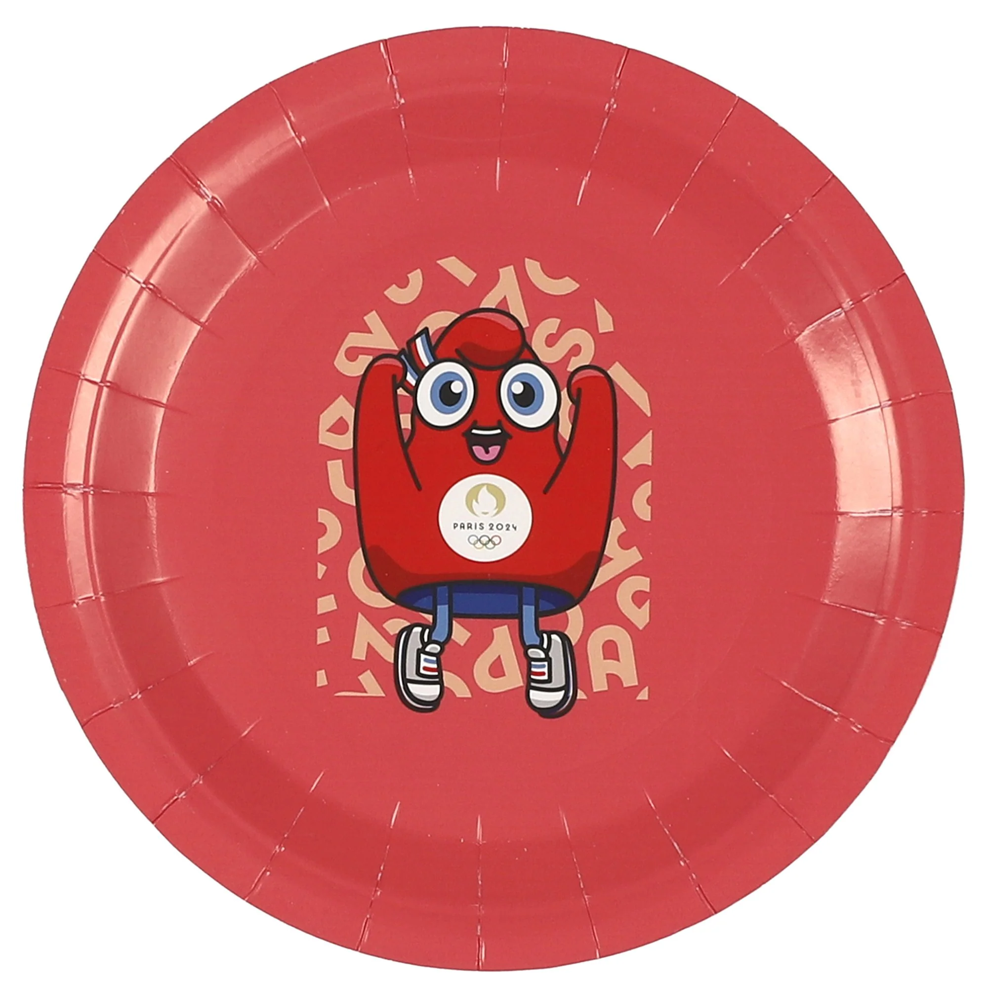 6 assiettes en carton Mascotte Paris 2024 - Image 2
