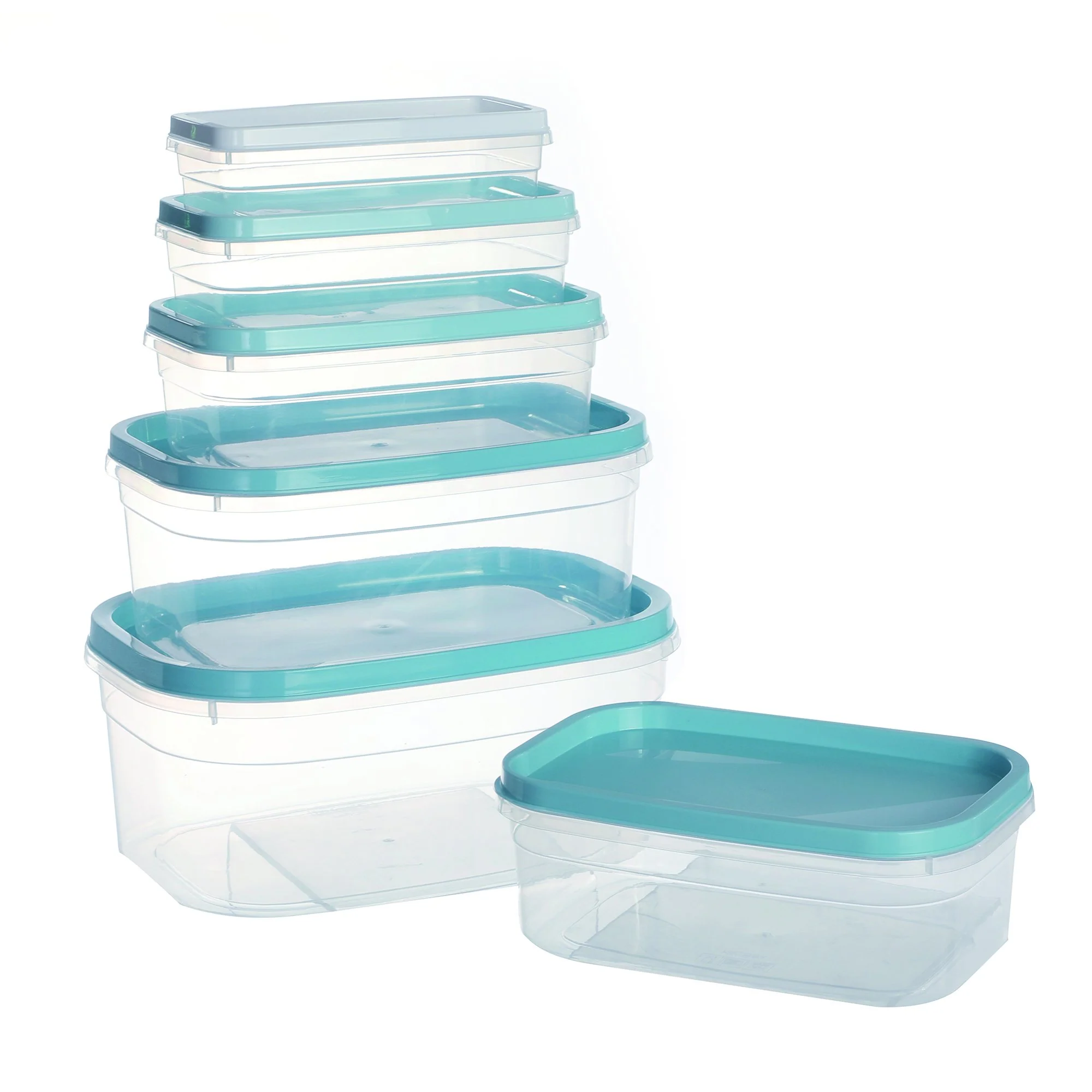 6 boîtes rectangles en plastique - Image 4