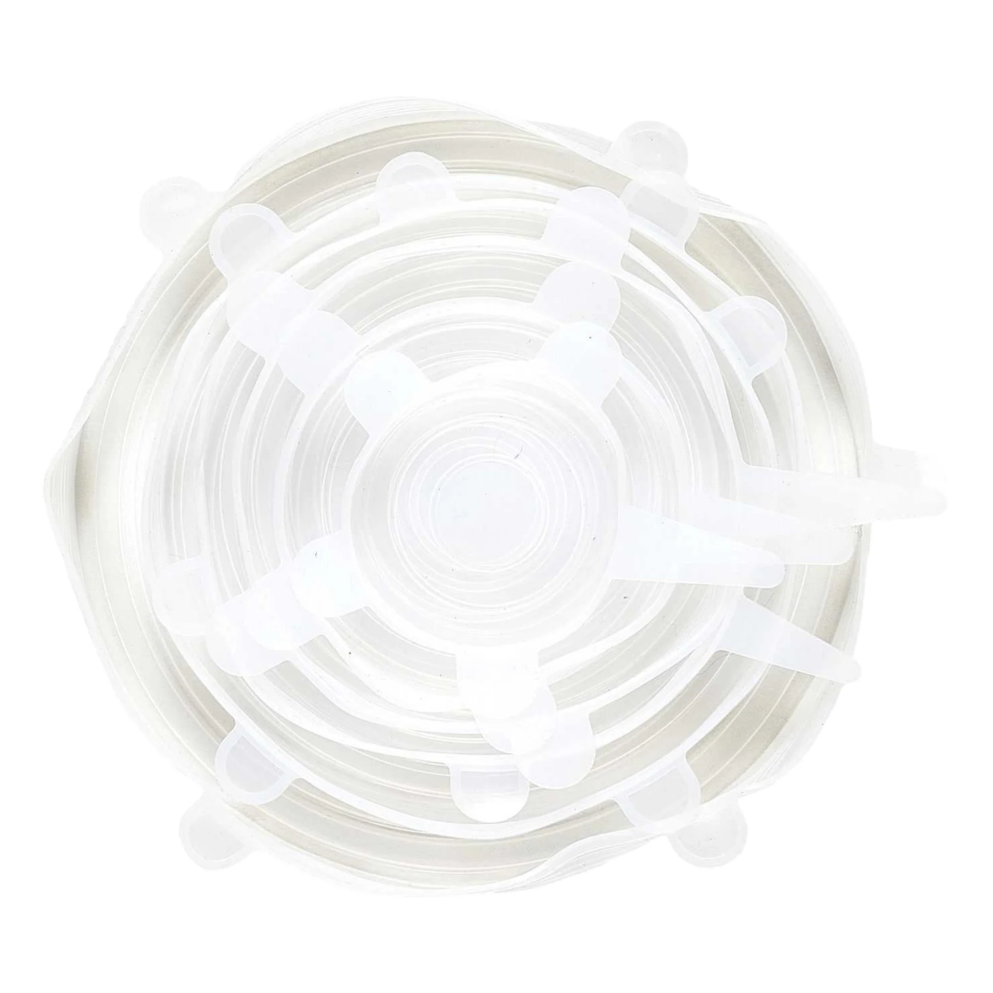 6 couvercles de conservation en silicone - Image 6