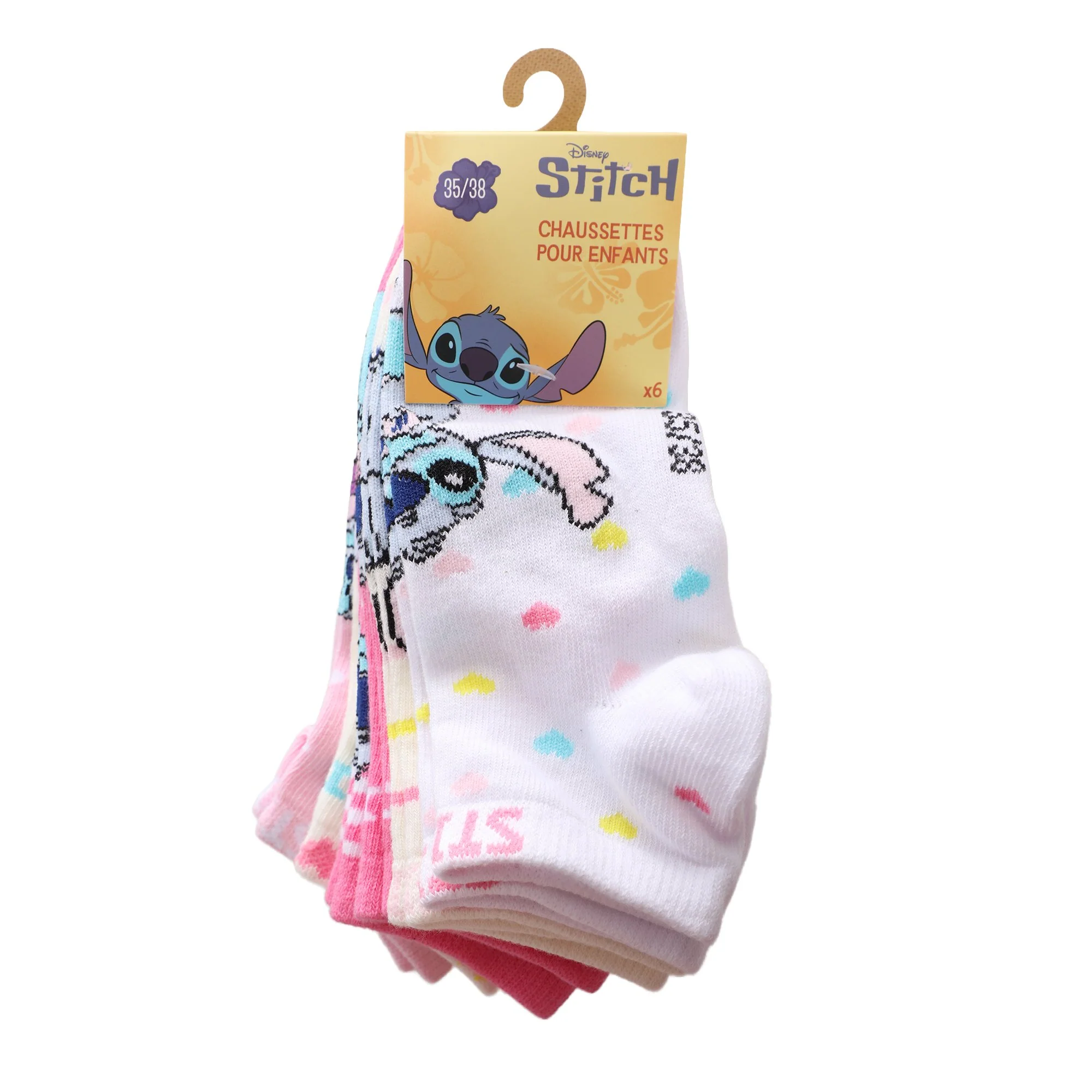 6 paires de chaussettes courtes - Bleu