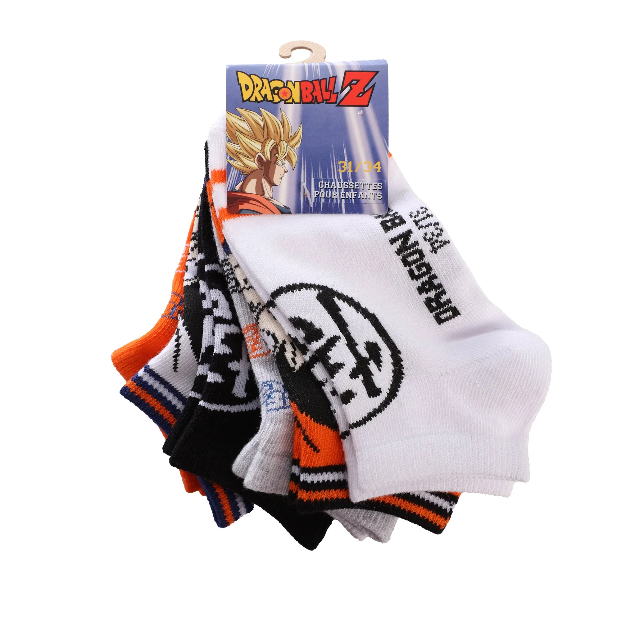 6 paires de chaussettes courtes - Orange