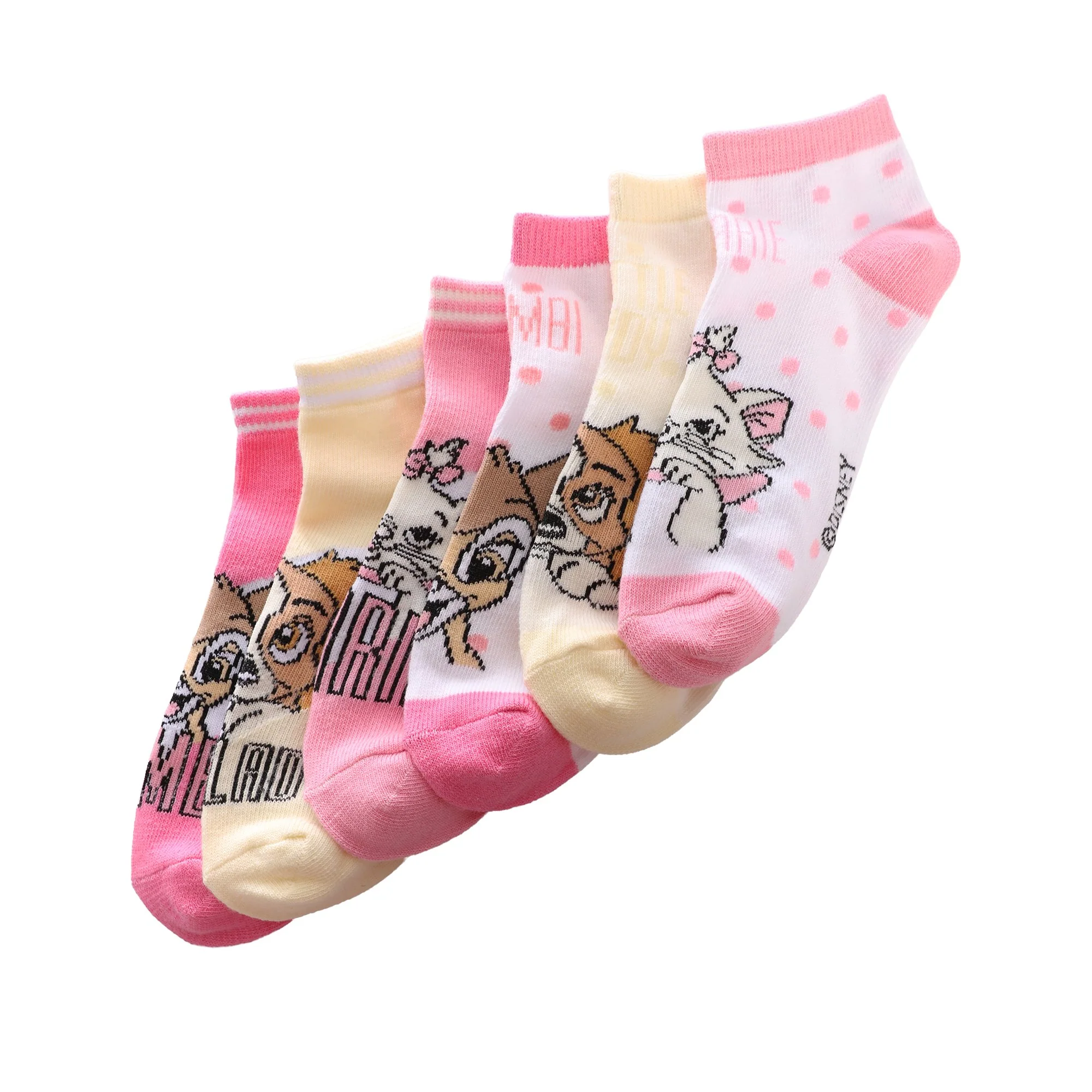 6 paires de chaussettes courtes - Rose - Image 2