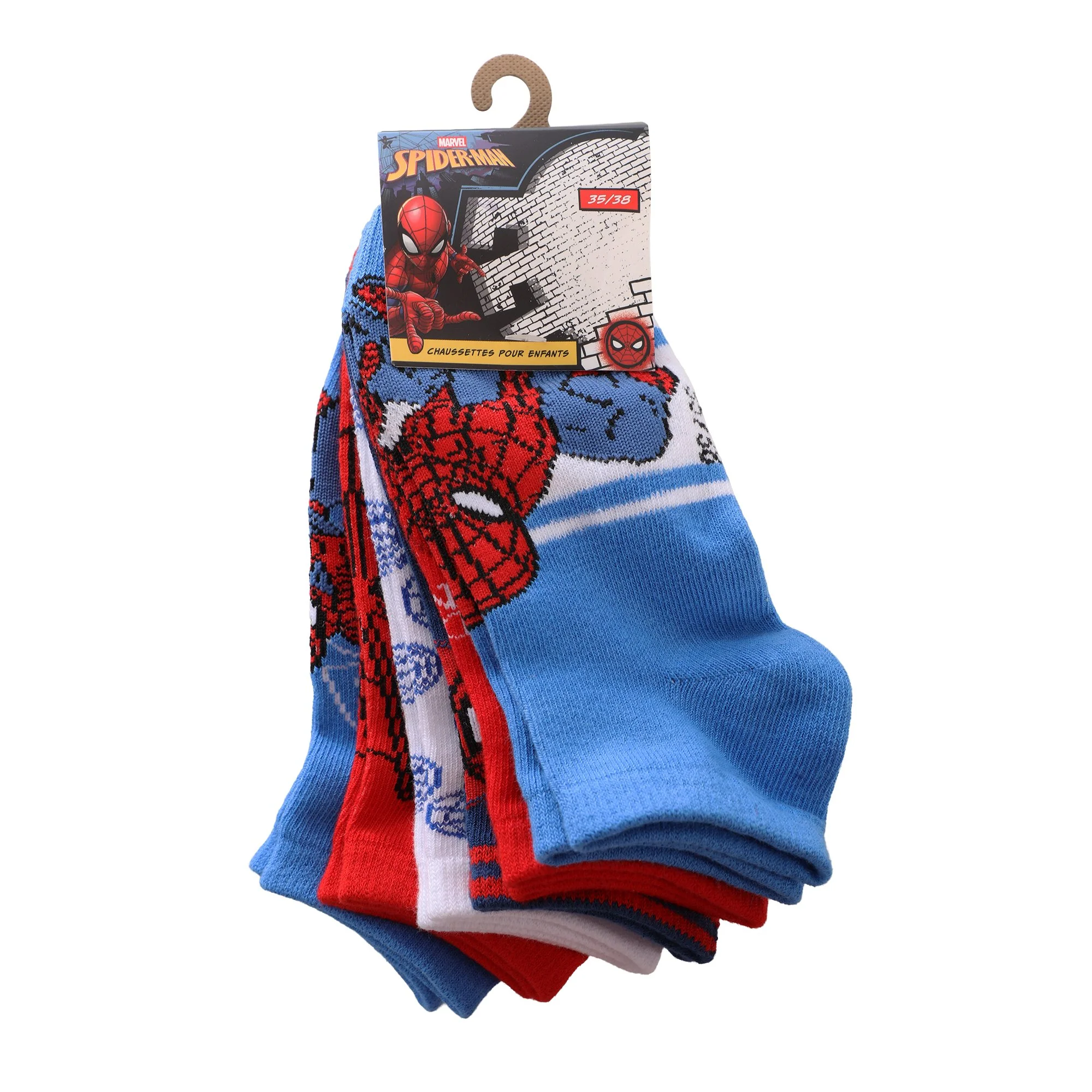 6 paires de chaussettes courtes - Rouge