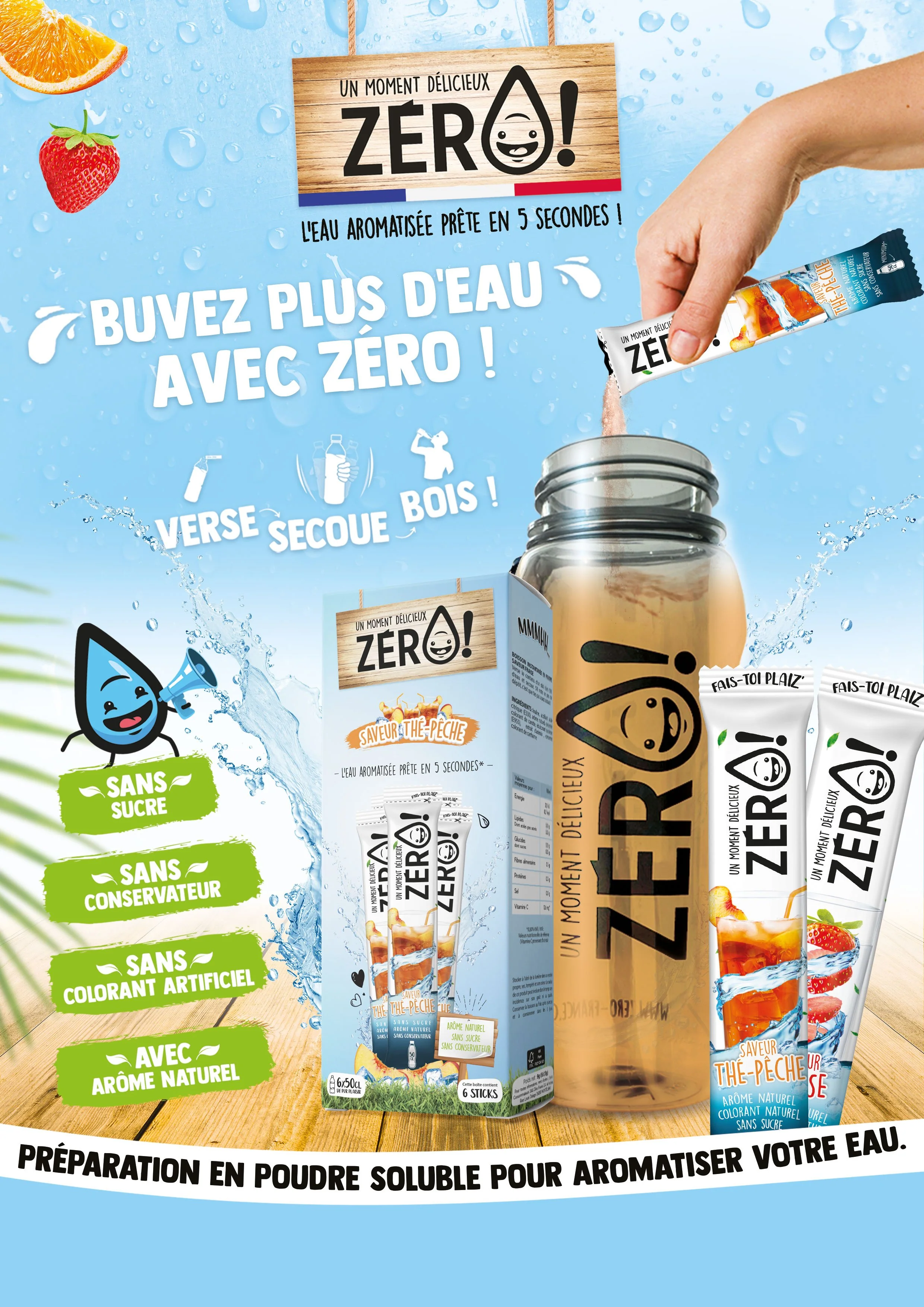 6 sticks saveur thé pêche - Image 2