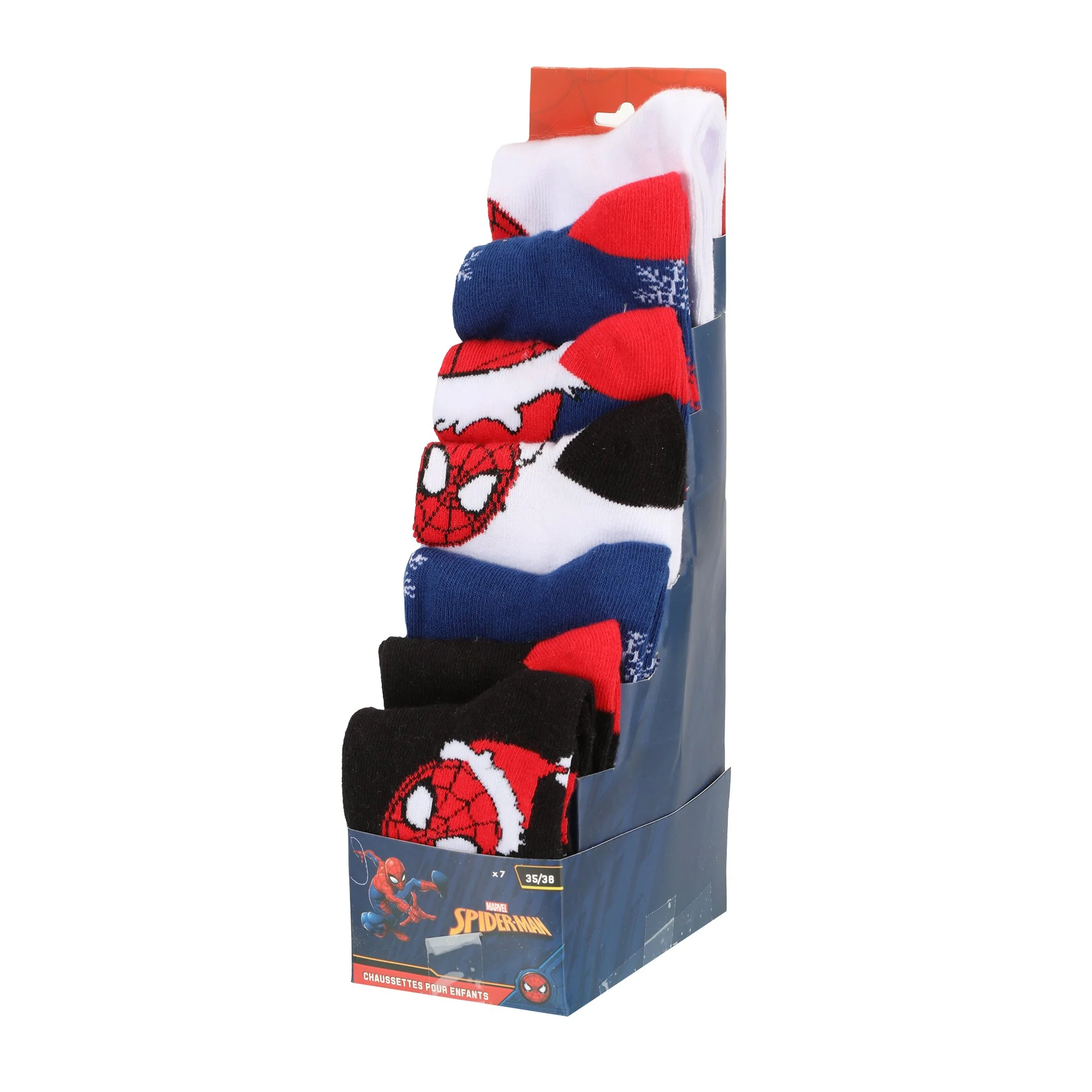7 paires de chaussettes de Noël licence - Blanc