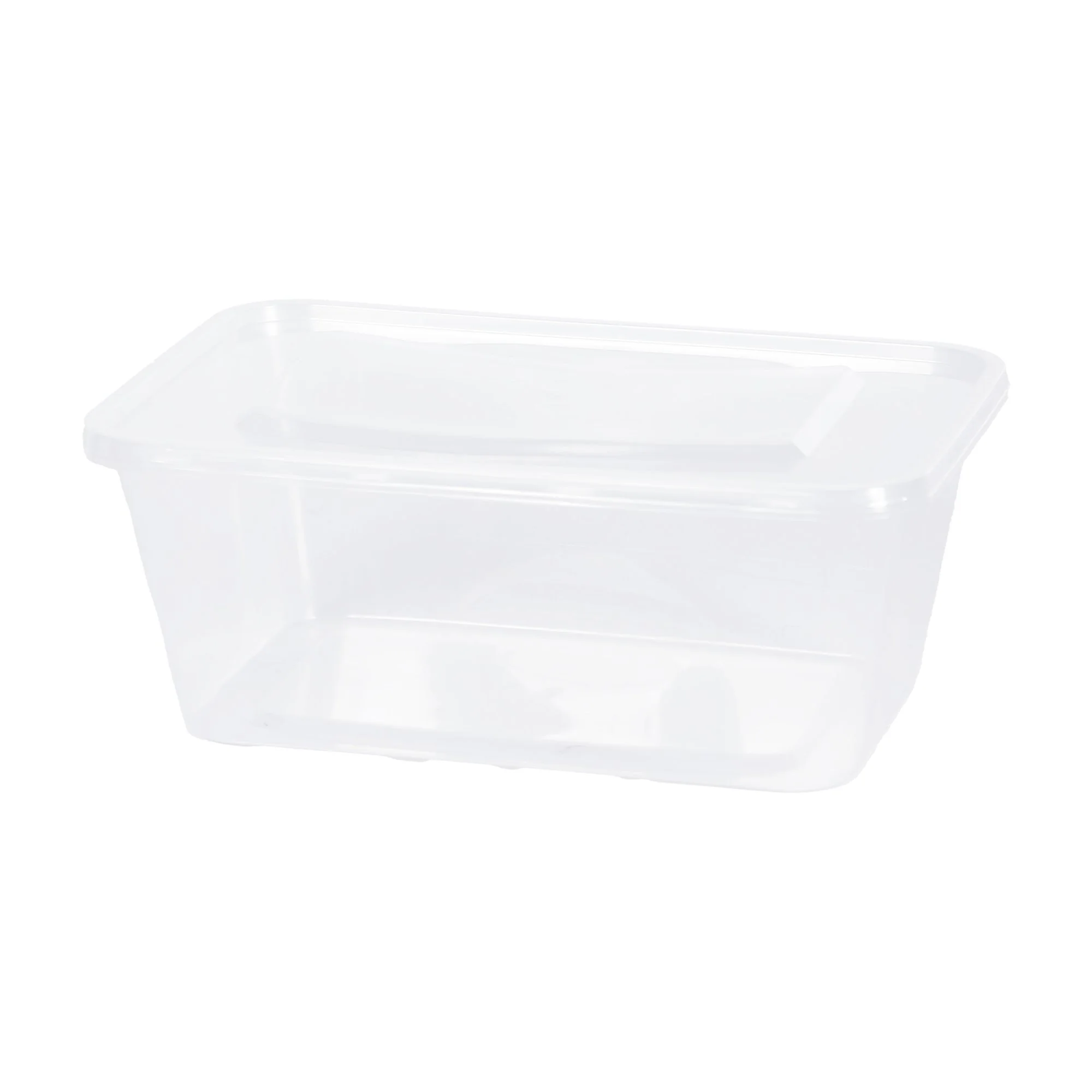 8 boîtes rectangulaires translucide avec couvercle en plastique 750 ml - Image 2