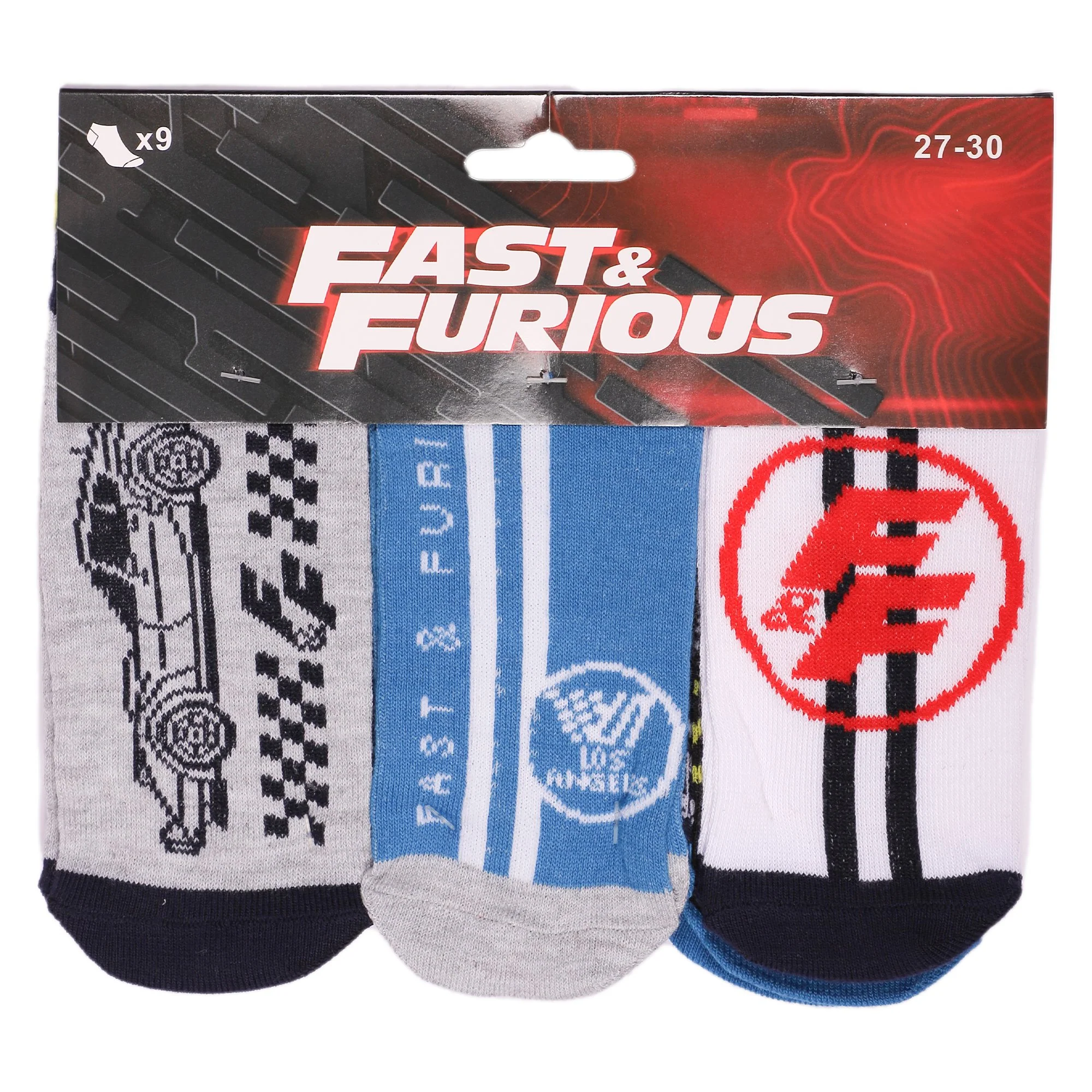 9 PR CHAUSSETTES TIGE COURTE LICENCE