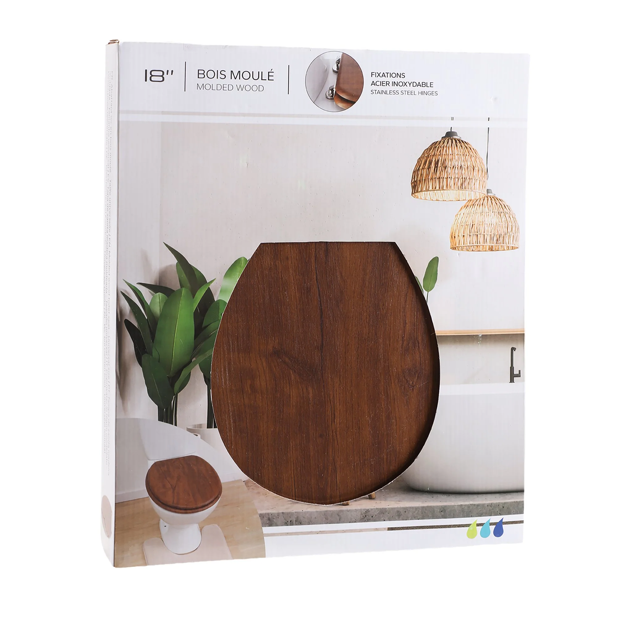 Abattant WC acacia