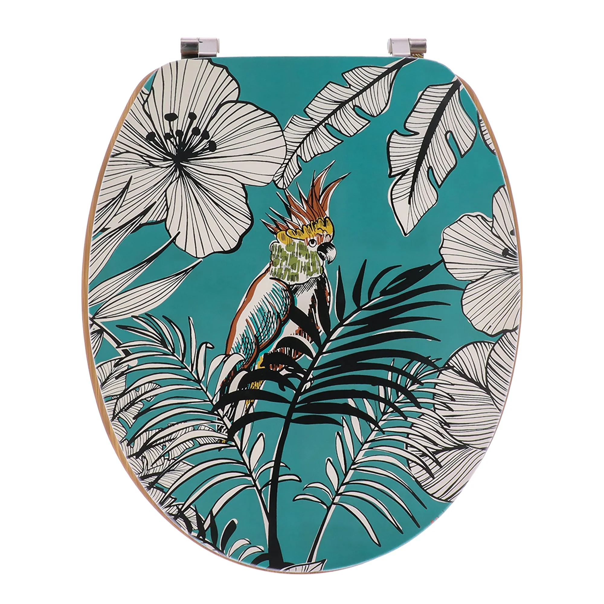 Abattant WC Design imprimée et assise jungle Fever bleu - Image 2